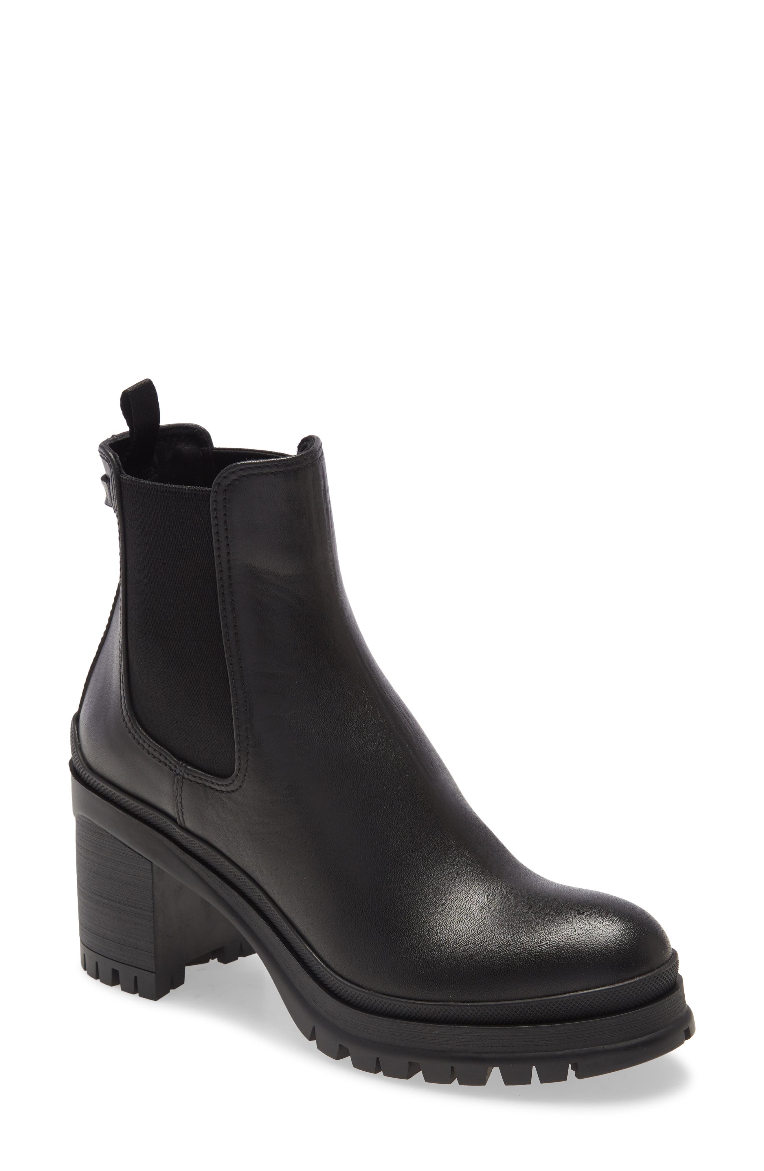 prada lug sole canvas boots