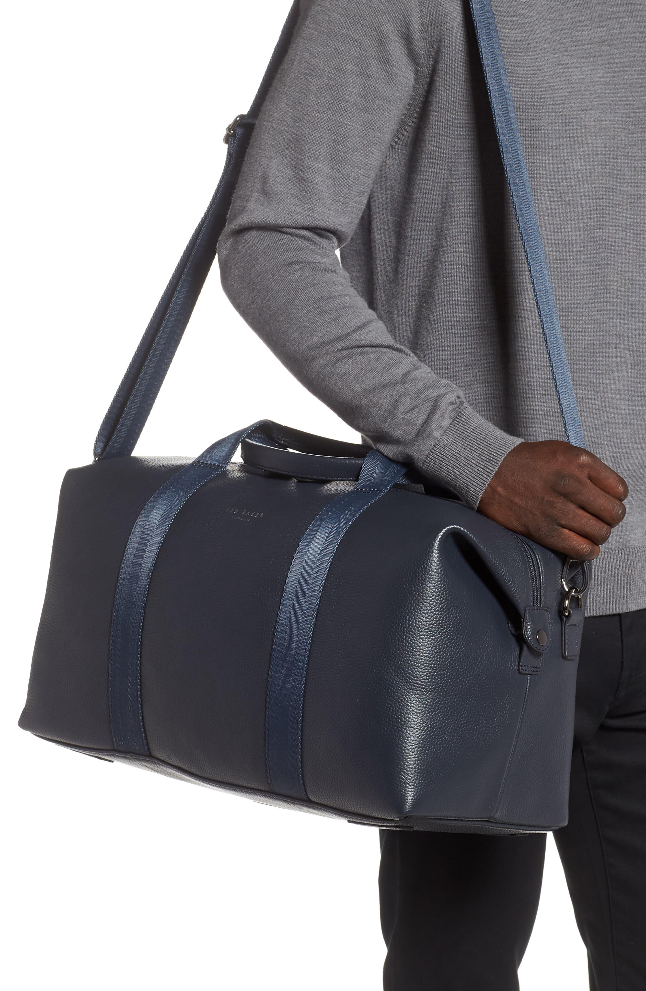 Ted Baker Holding Leather Holdall in Navy (Blue) for Men Save 10 Lyst