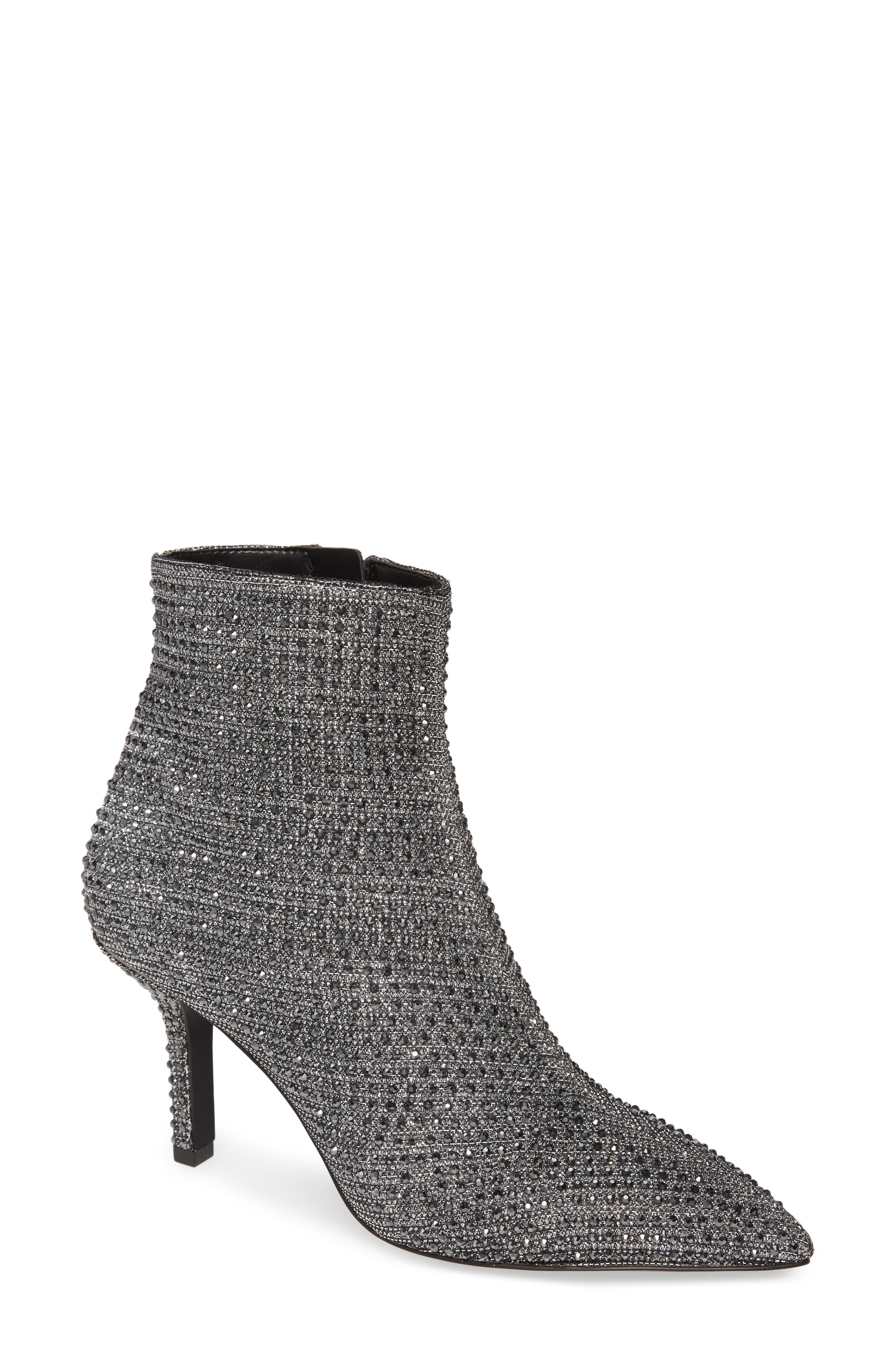 michael kors silver booties