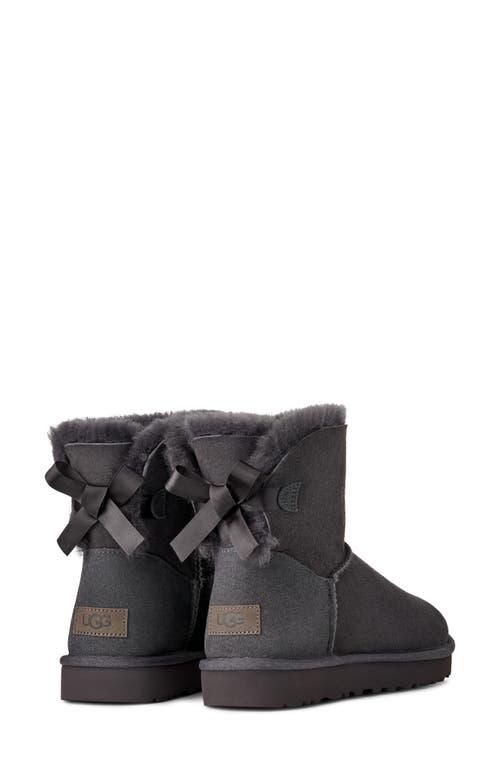 Ankle Boots Satin Bow Mini Ugg UGG Mini Bailey Bow II Shearling