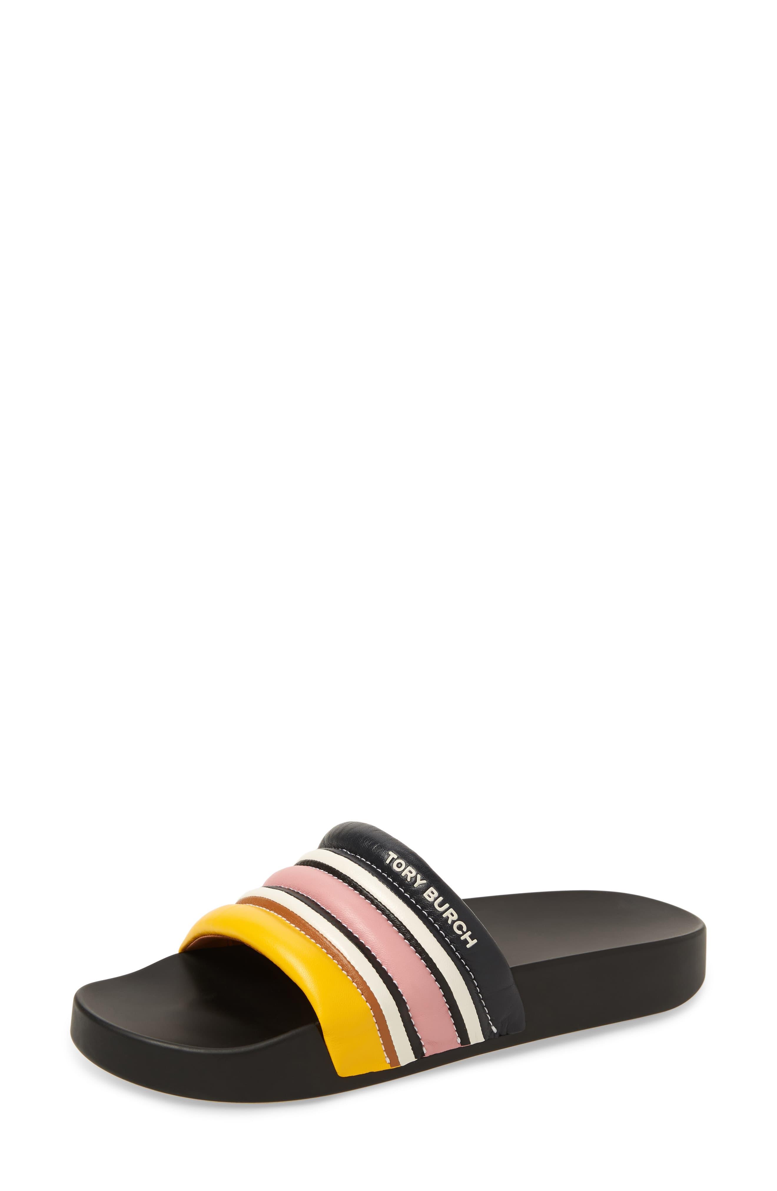 tory burch striped slide