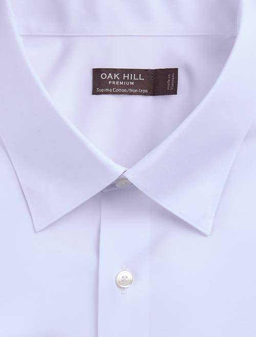 dxl white dress shirt Haggar Big + Tall Wrinkle-Resistant Dot Pattern Dress Shirt in White Size 20, Sleeve 35/36