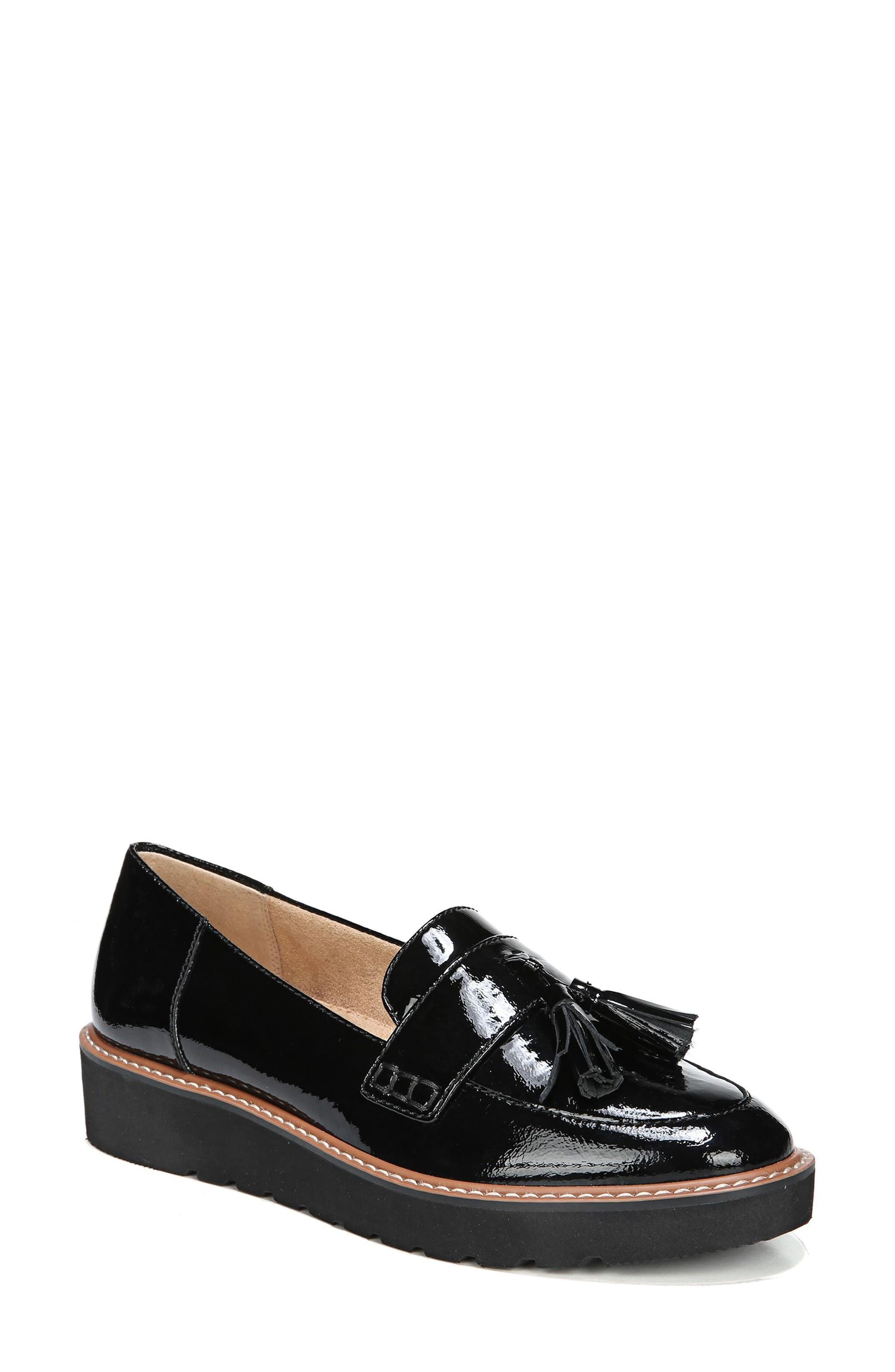 black summer loafers