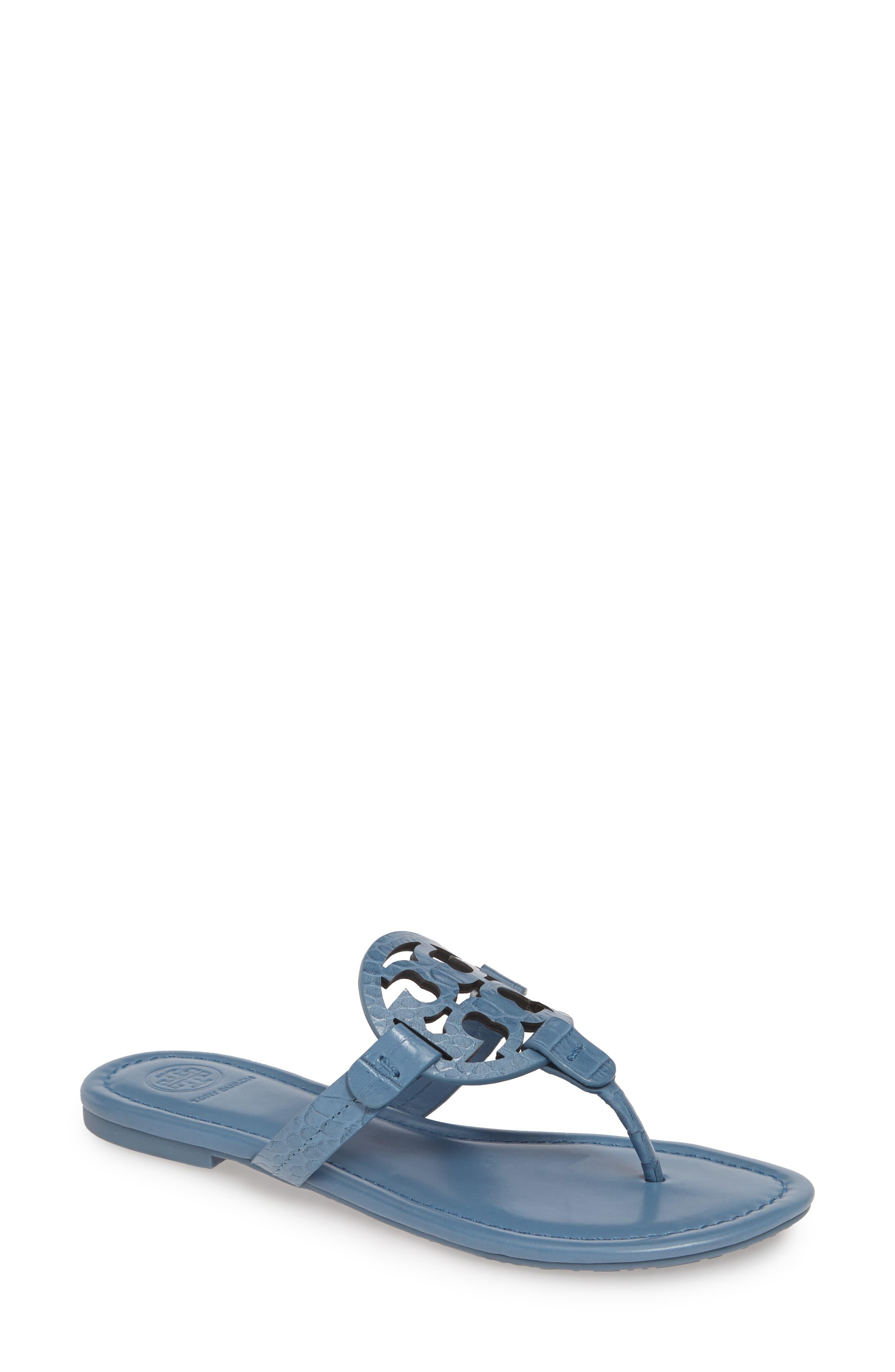 blue yonder tory burch sandals