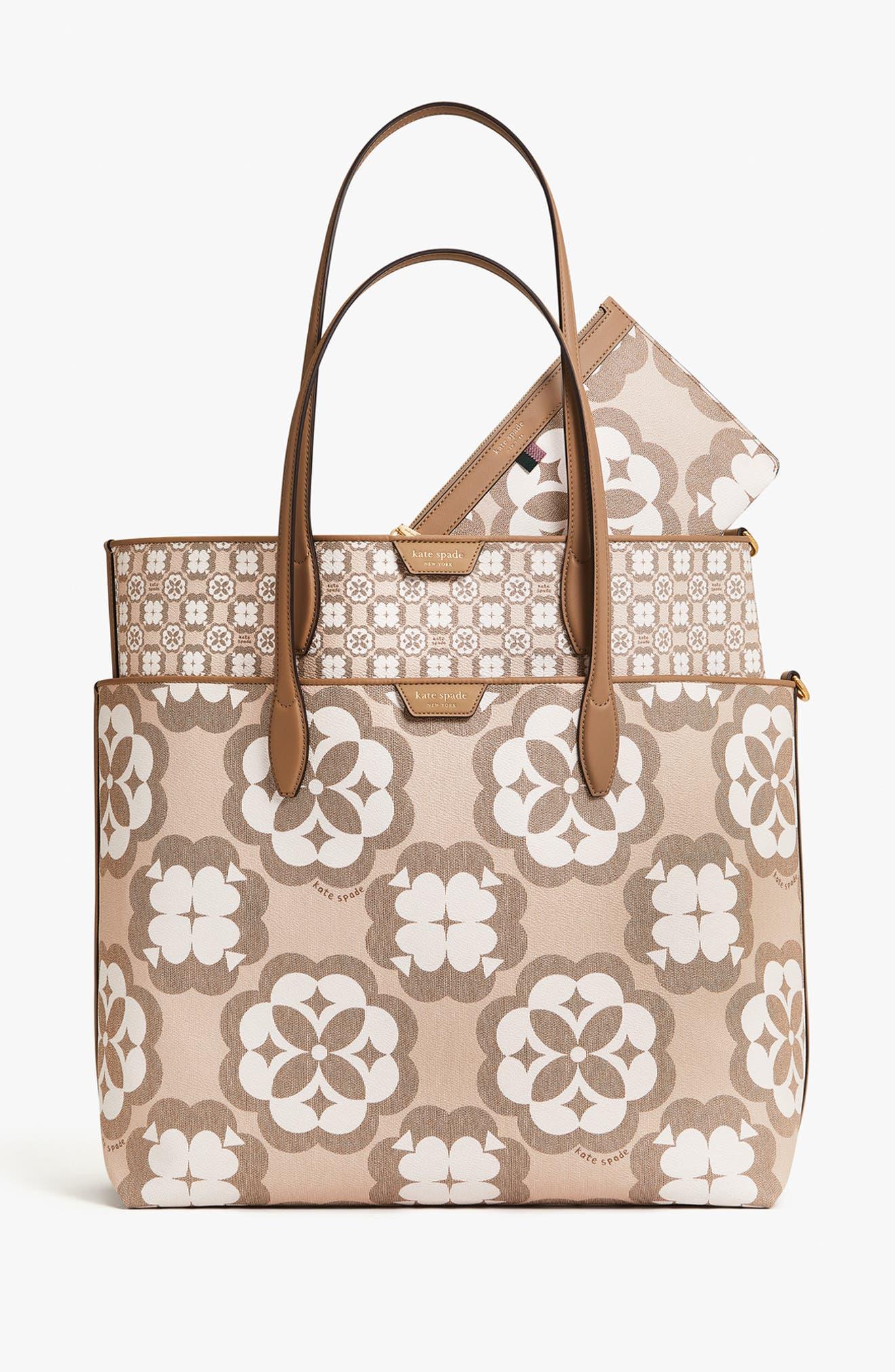 Kate Spade New York Monogram-Pattern Leather Tote Bag