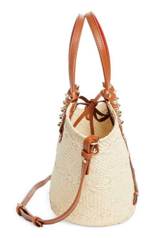 Christian Louboutin Mini Cabata Raffia Basket Tote in