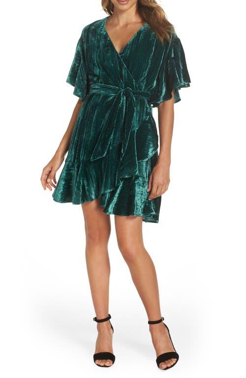 Bb dakota night fever velvet wrap dress hotsell
