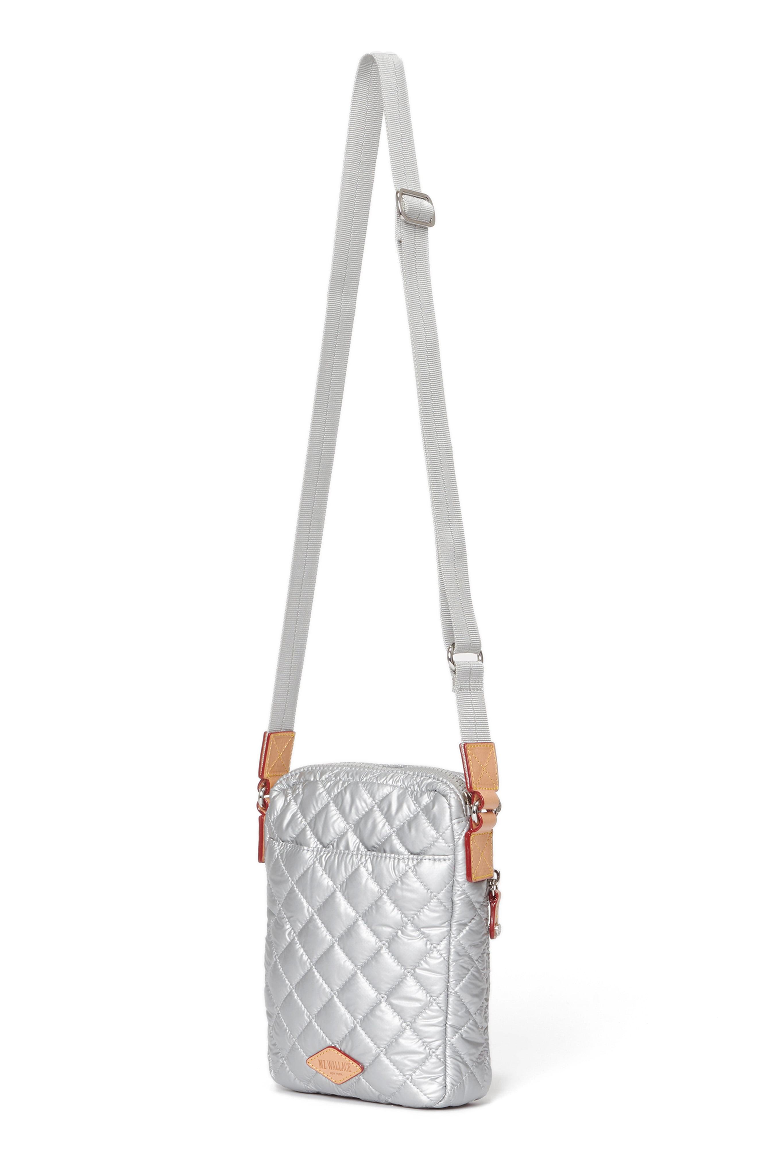 MZ Wallace Leather Micro Metro Crossbody Bag Metallic Lyst