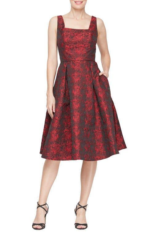 Alex evenings red dress deals
