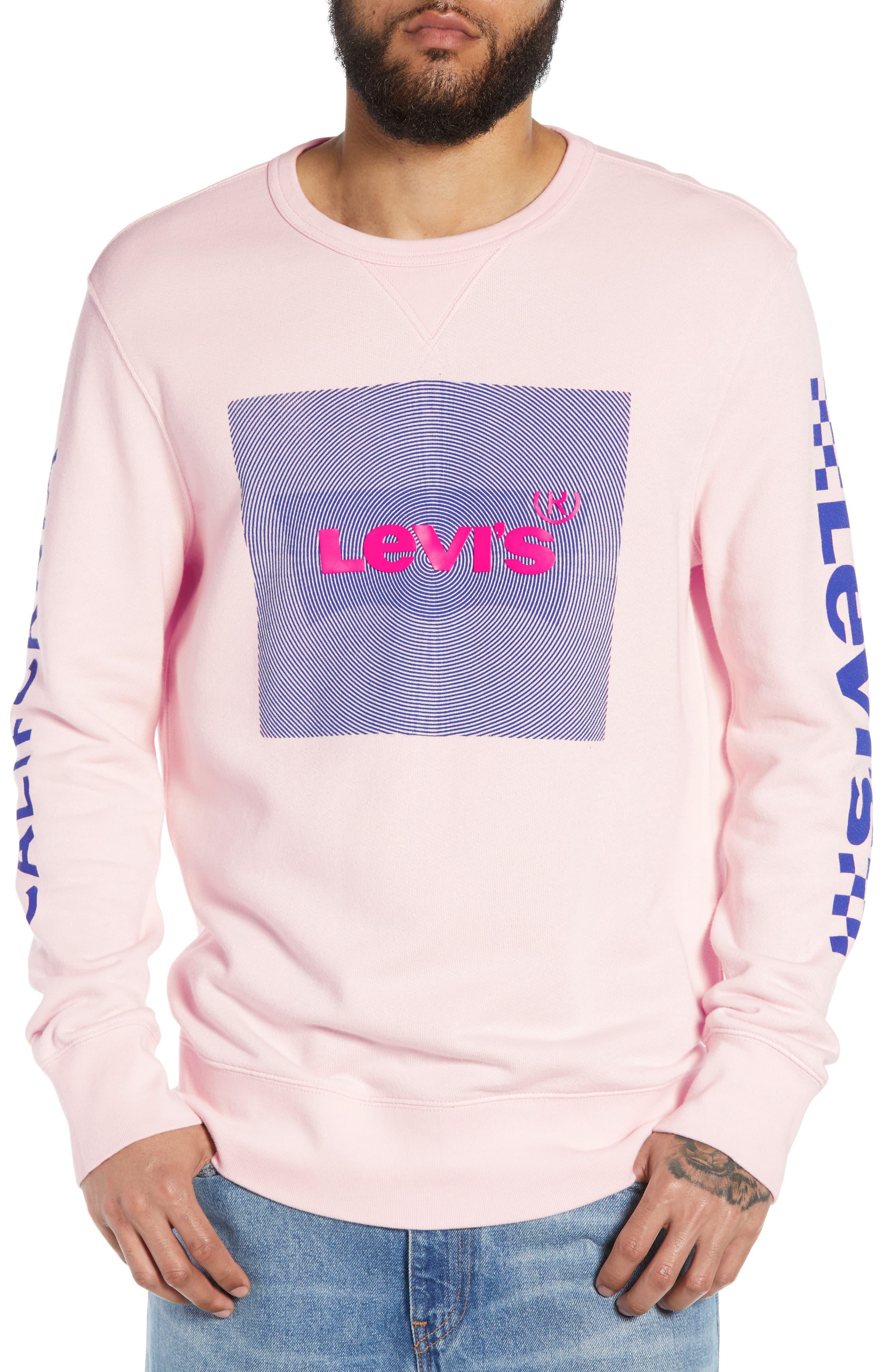 pink levis sweatshirt