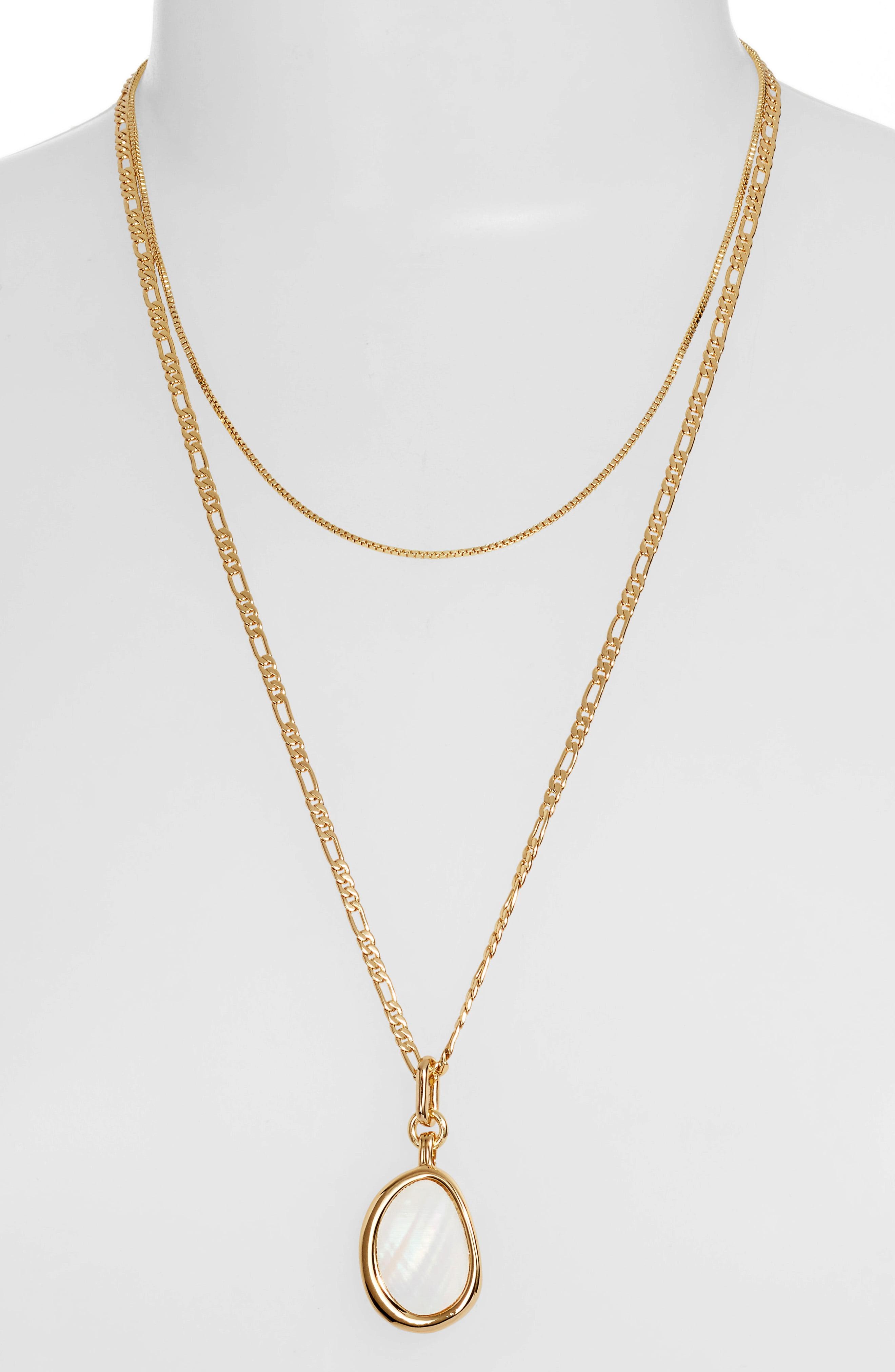 Download Jenny Bird Isla Layered Pendant Necklace In Metallic Lyst
