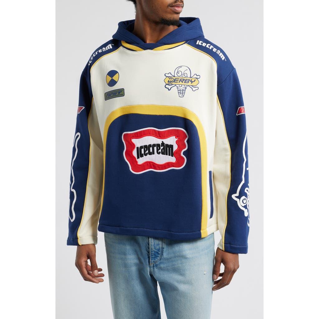 ICECREAM First Place Colorblock Pullover Hoodie in Blue for Men | Lyst