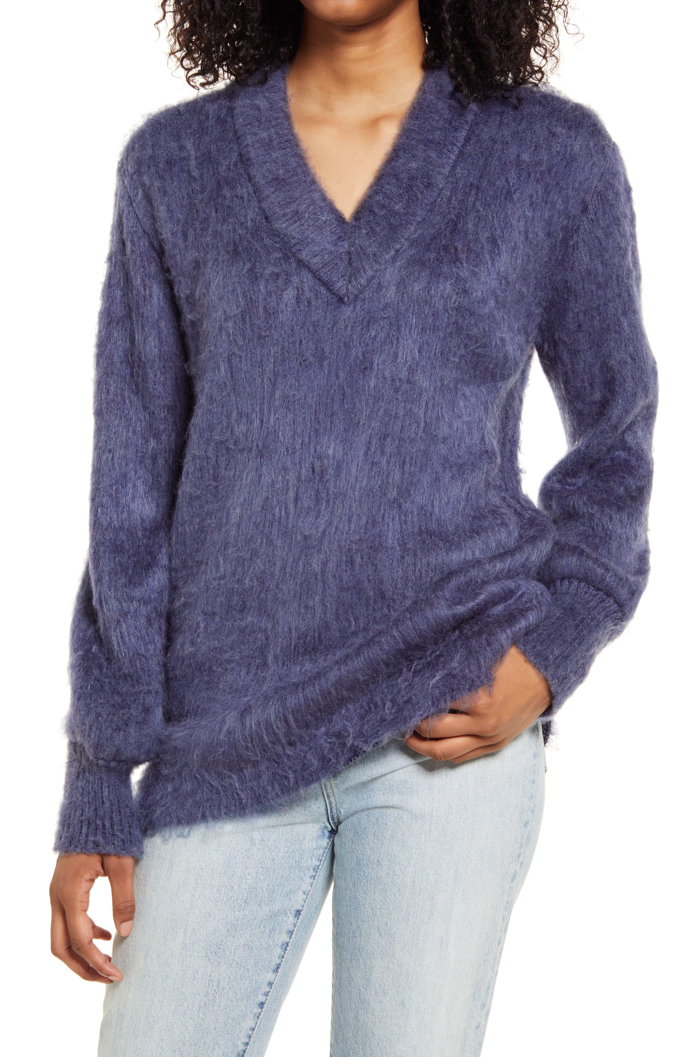navy blue tunic sweater