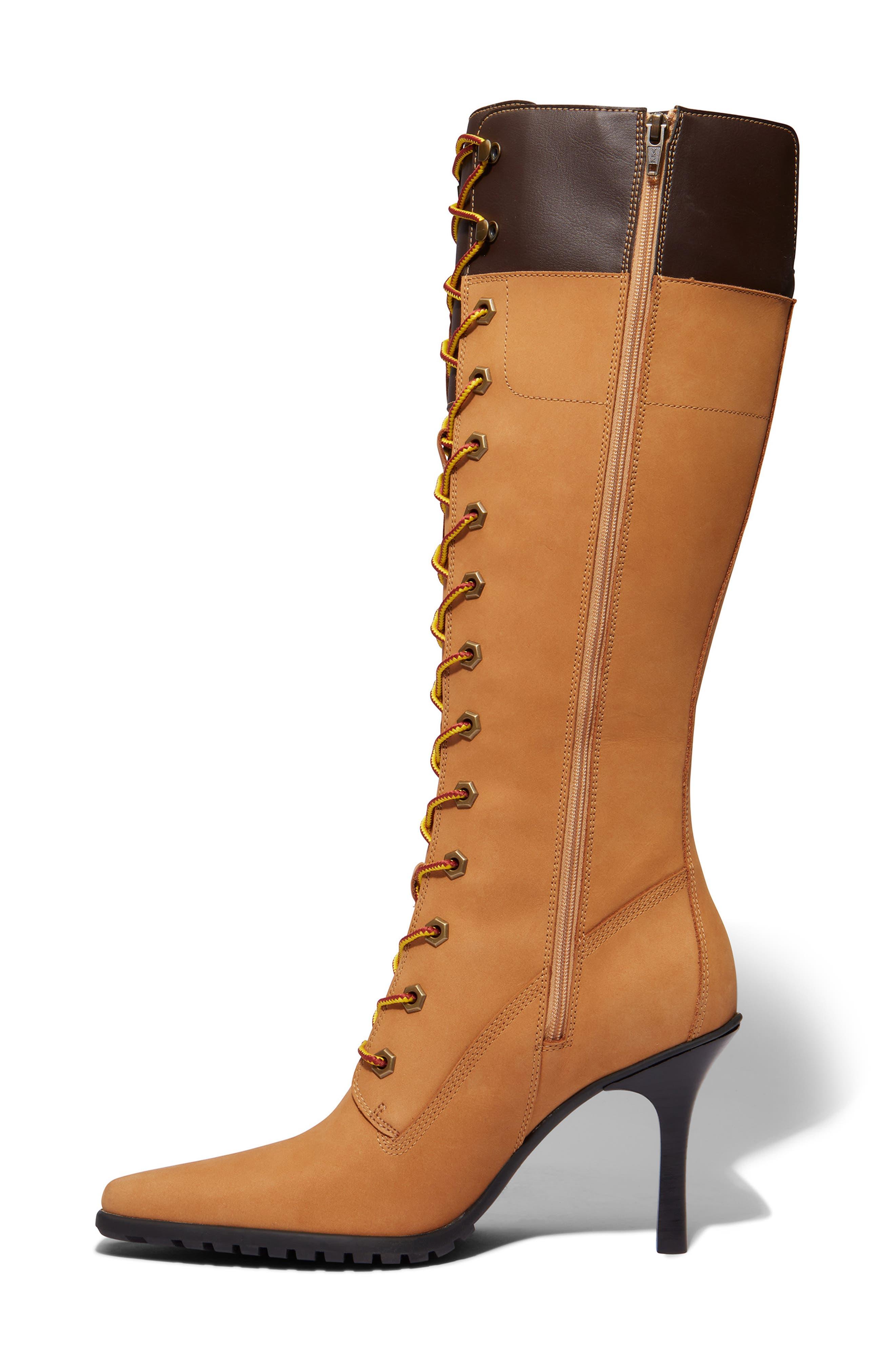 Timberland X Veneda Carter Lace-up Knee High Boot in Brown | Lyst