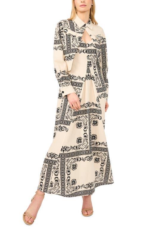 chinese dress ladies Halogen® Tie Neck Long Sleeve Maxi Dress – VinNews Recommendations