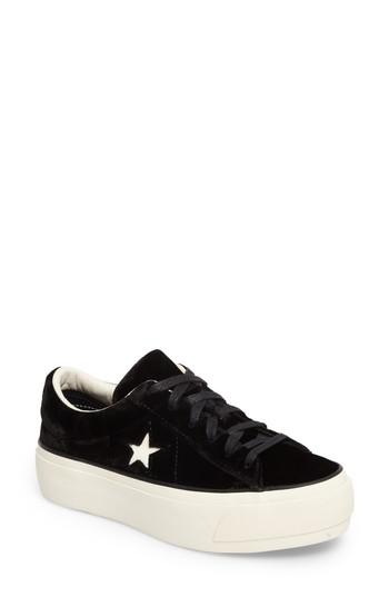 one star suede platform