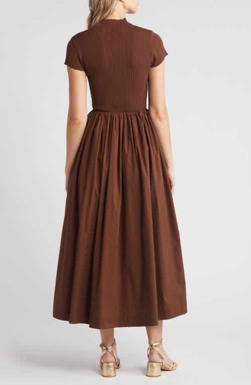 en saison brown dress En Saison Eloise Faux-Suede Sleeveless Mini Dress
