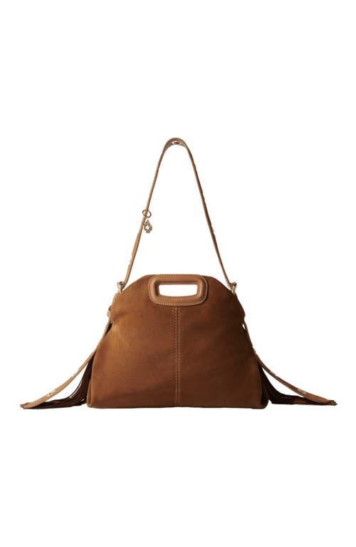 Suede Miss Bag Maje Mini Miss M Suede Bag Brown FARFETCH AO