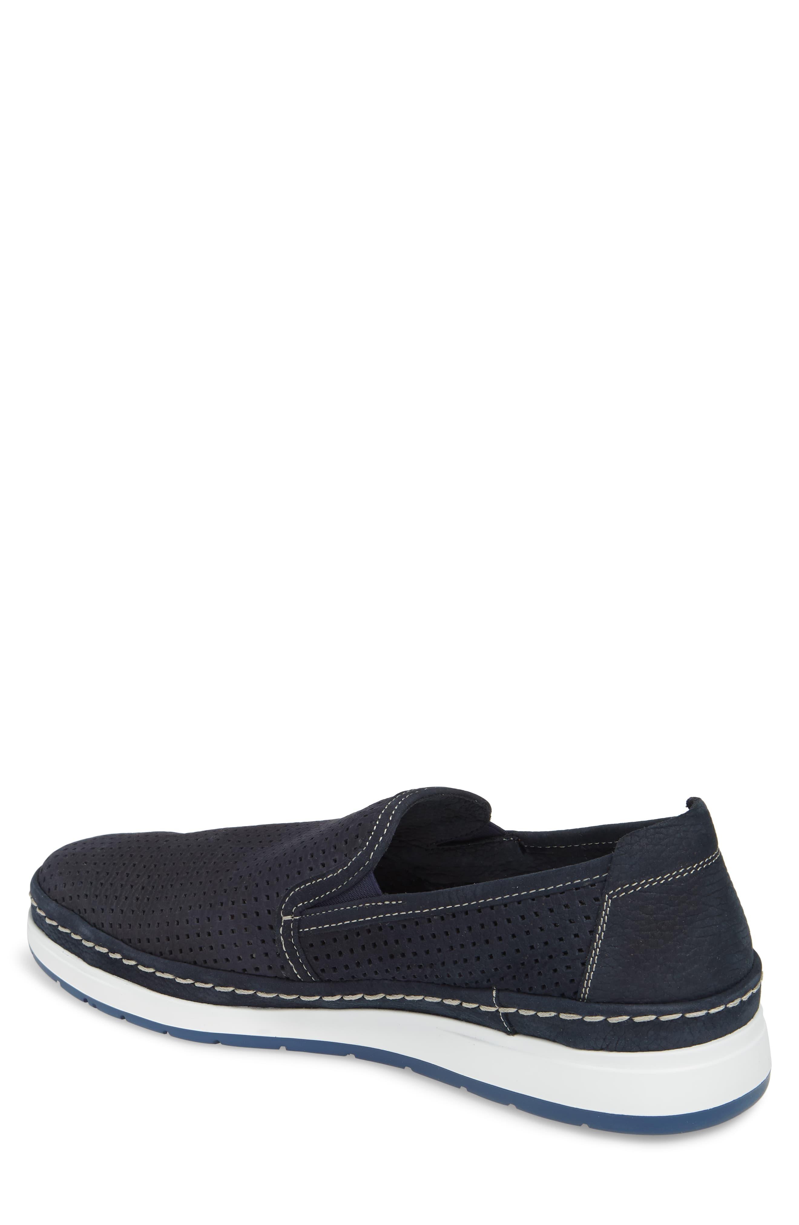 Mephisto Hadrian Perforated Slip On In Navy Blue For Men Lyst