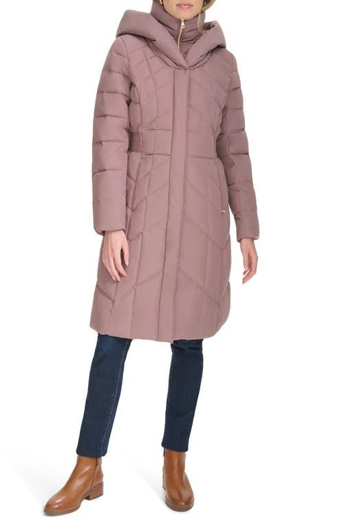 Cole haan layered down puffer coat merlot 2025