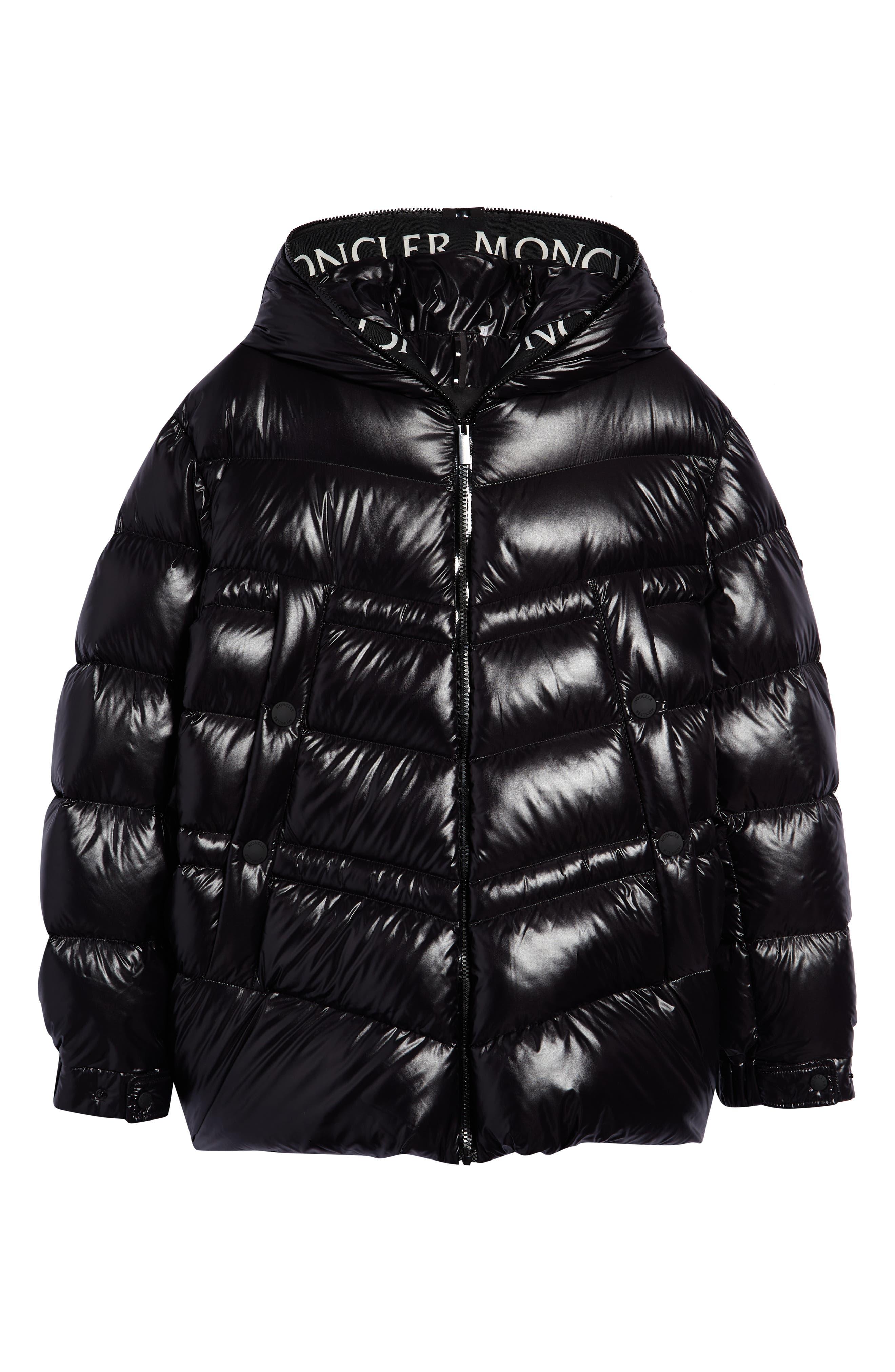 Moncler Clair Down Puffer Jacket in Black | Lyst