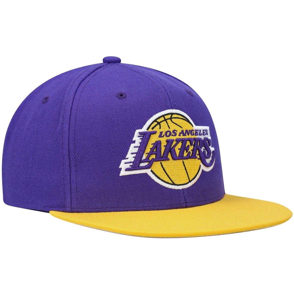 Men's Los Angeles Lakers Mitchell & Ness Purple Ground Stretch