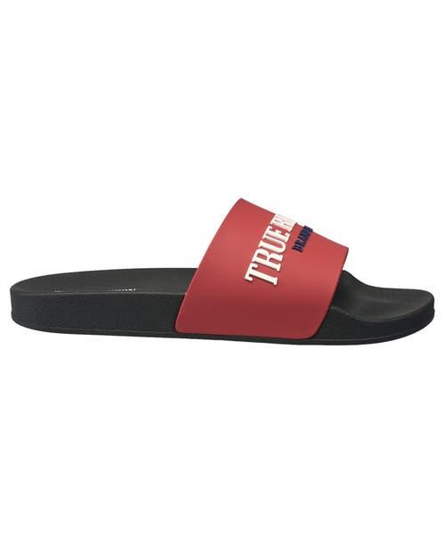 True Religion TR Weezy Slides Mens Size 10 Red White Black Slip On Sandals NWT True Religion Weezy Sports Slide Sandals | Mercari main image 3