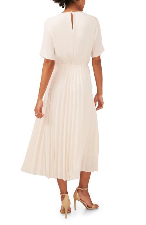 halogen pleated dress Halogen Pleated High Neck Maxi Dress In Dark Forest - 50% Off