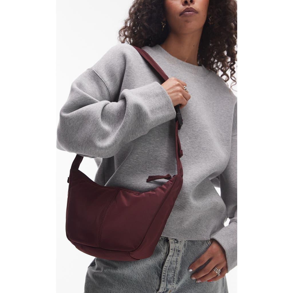 Burgundy Topshop Nylon Bag TOPSHOP Shoulder Bags For