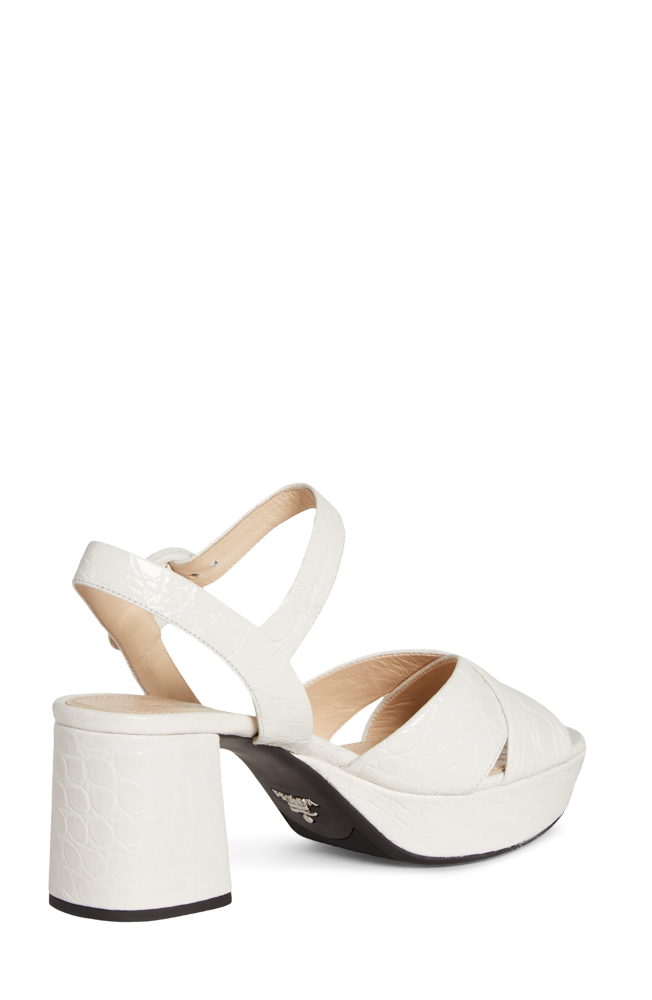 quarter strap platform sandal prada