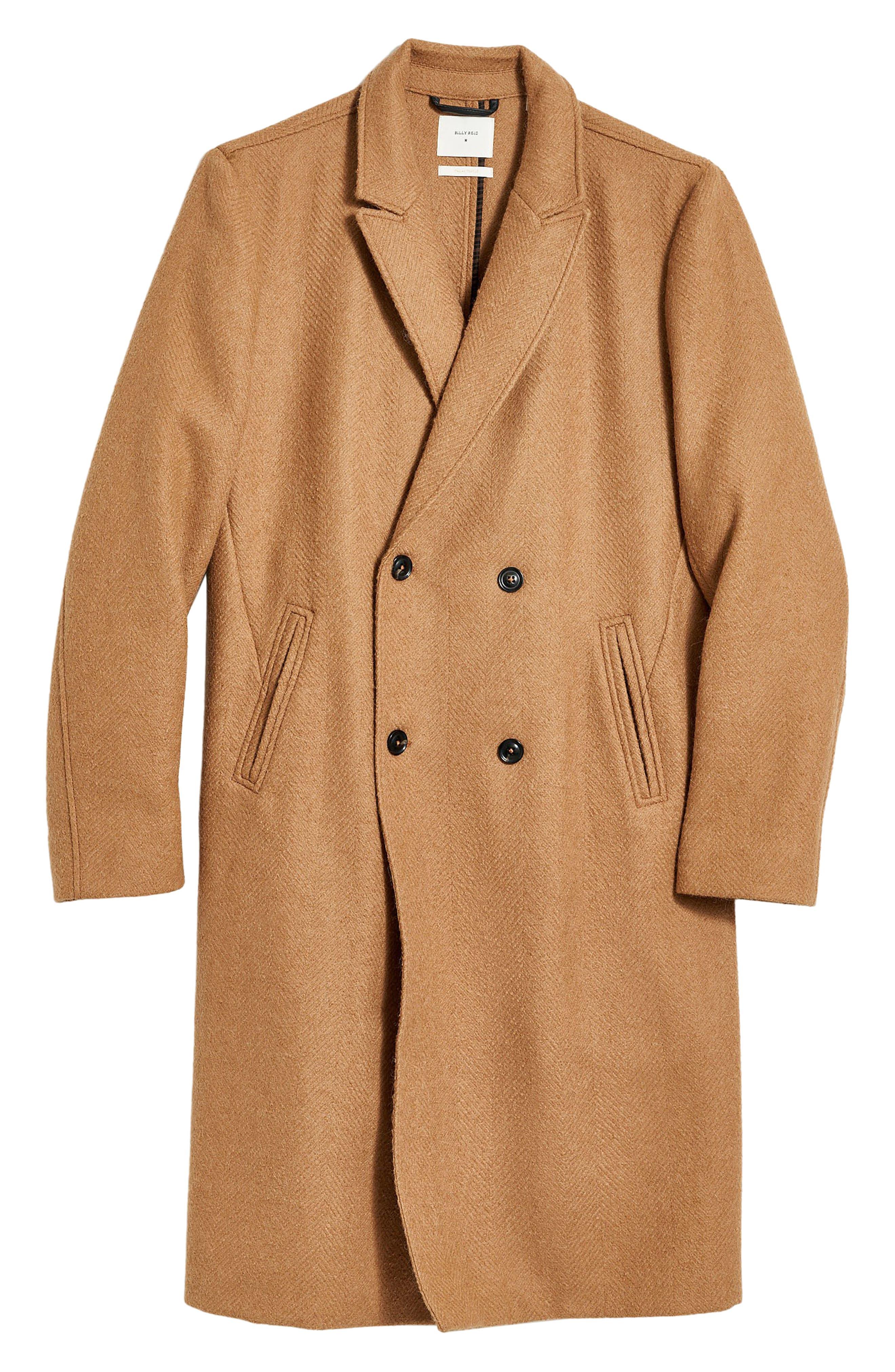 Billy Reid Alpaca Officers Coat in Brown for Men Lyst