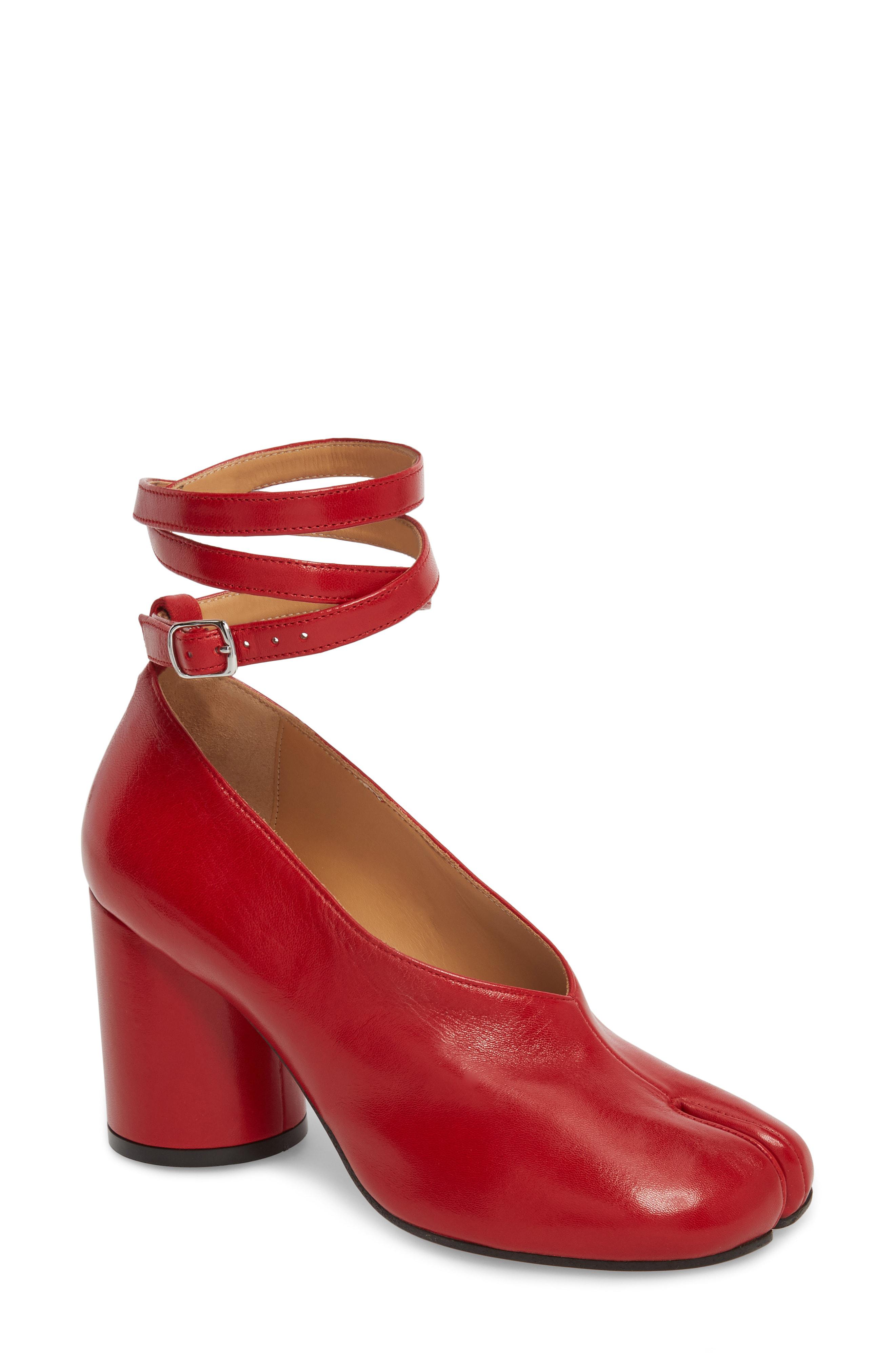 margiela tabi red