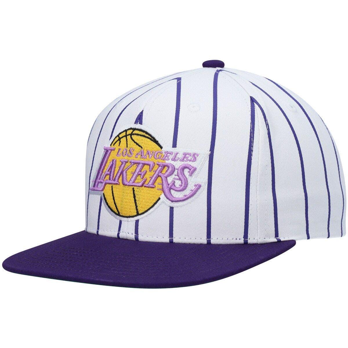 Men's Los Angeles Lakers Mitchell & Ness Gray Hardwood Classics 35th  Anniversary Snapback Hat
