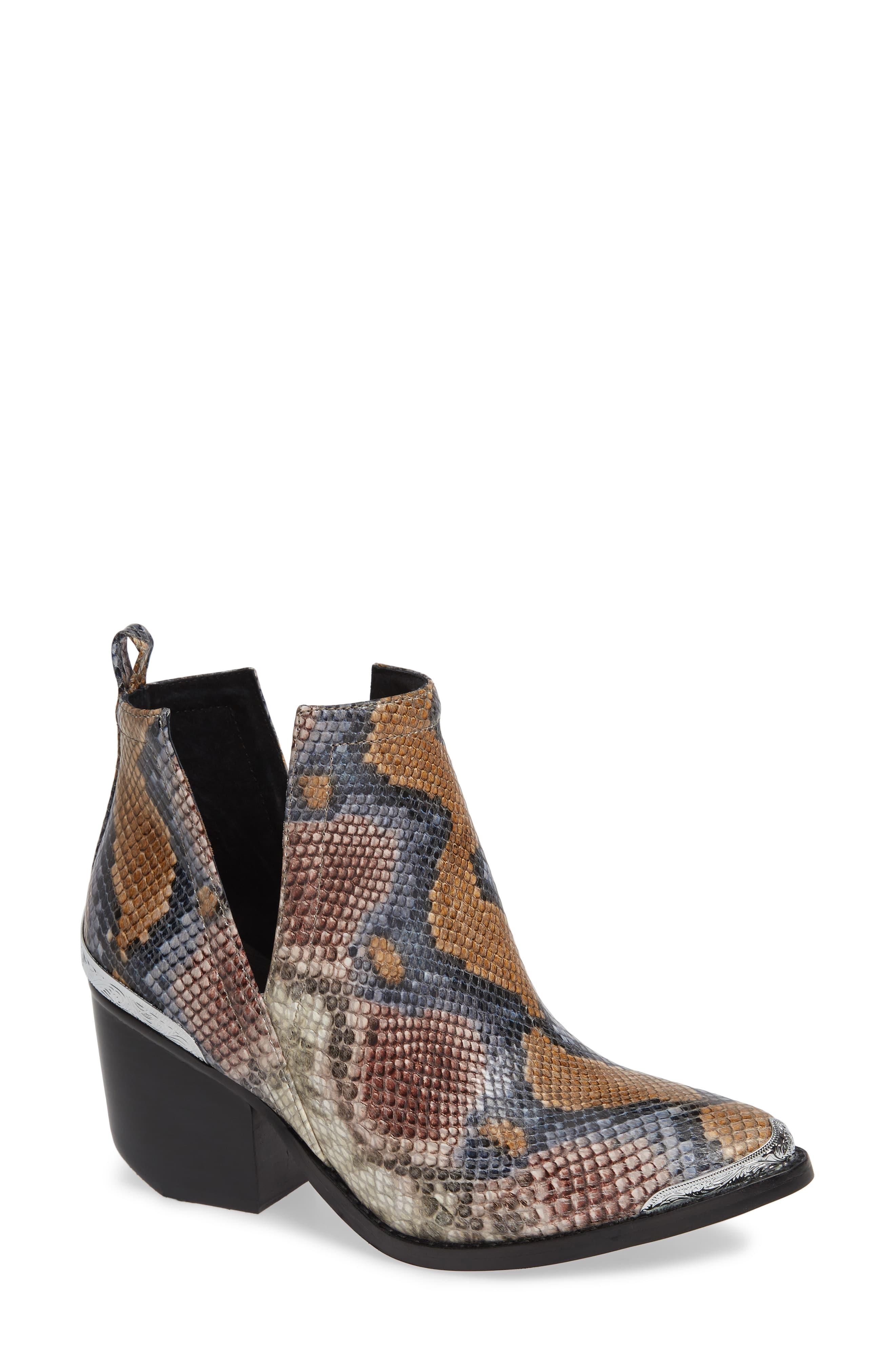 Jeffrey Campbell Cromwell Cutout Western Boot in Gray - Lyst
