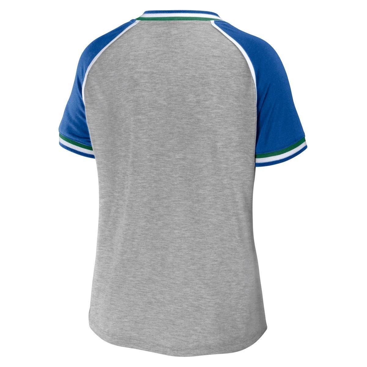 Seattle Seahawks Women's Button Shirts Long Sleeve V-Neck Blouse Tops  T-Shirts