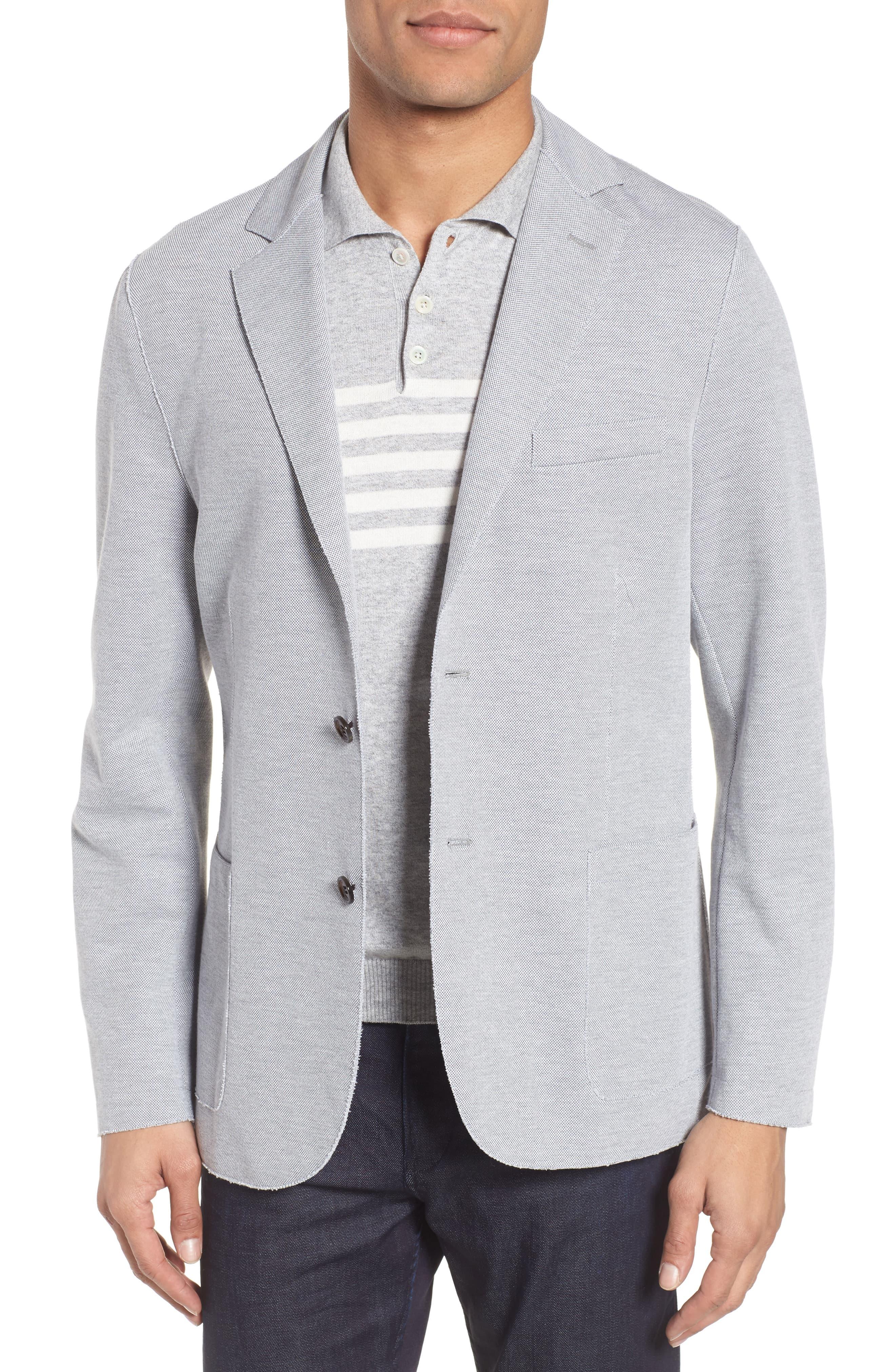 Eleventy Slim Fit Jersey Sport Coat in Grey (Gray) for Men - Lyst