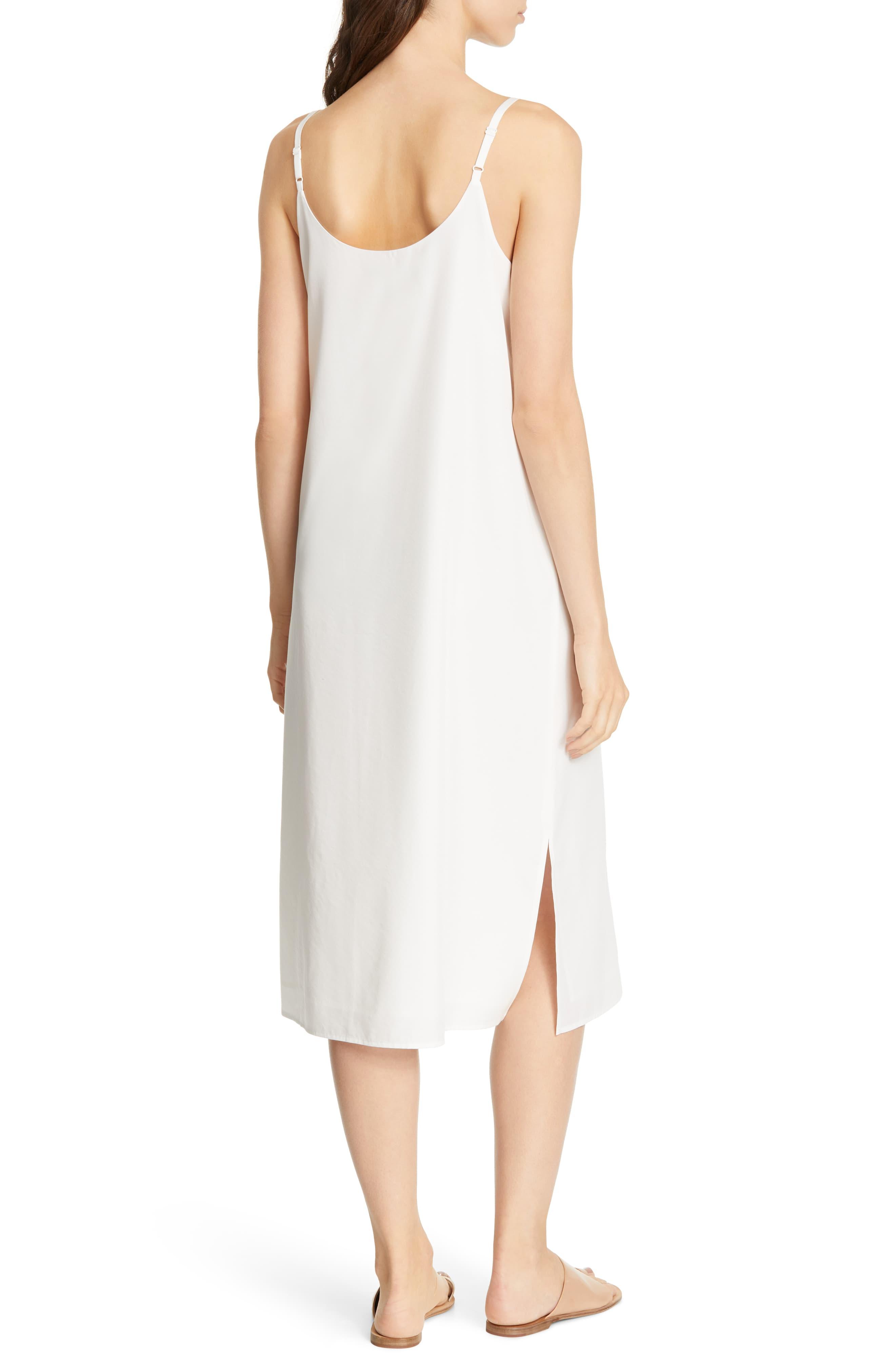 eileen fisher cami midi dress
