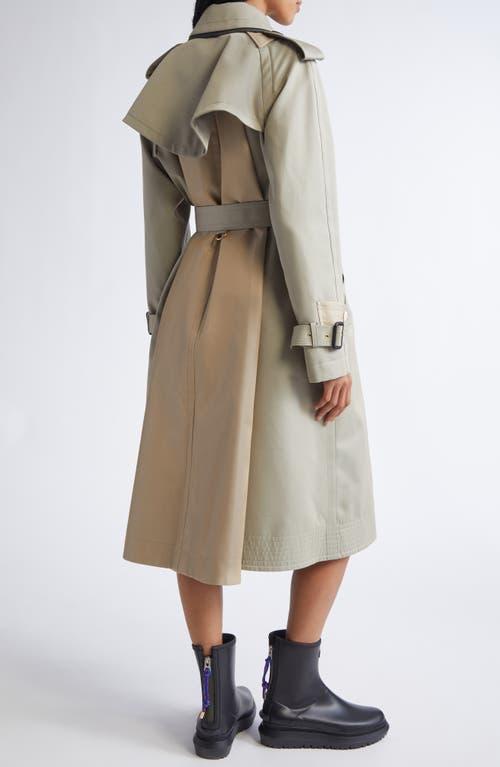 コート SACAI Dress insert trench coat Beige Sacai Beige Dress Insert Trench Coat for Women Online USA at