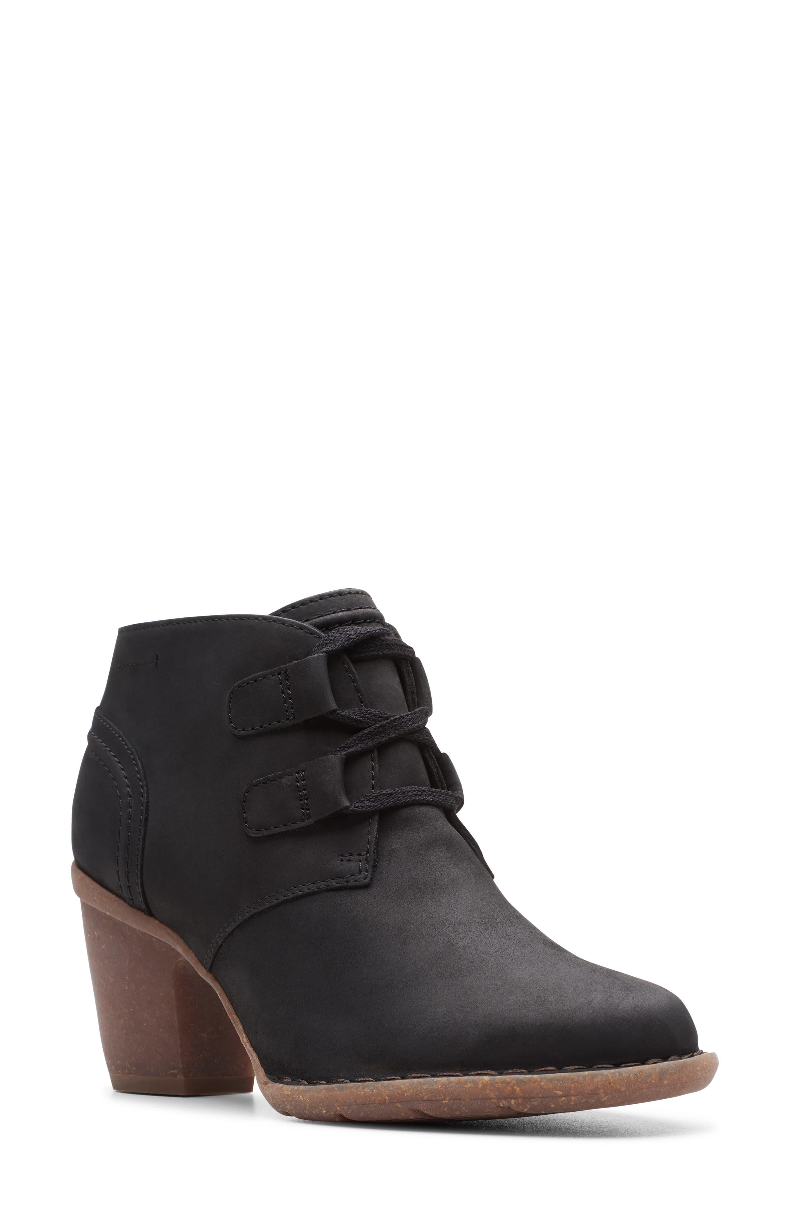 Clarks Leather Clarks Carleta Lyon Ankle Boot in Black - Save 30% - Lyst