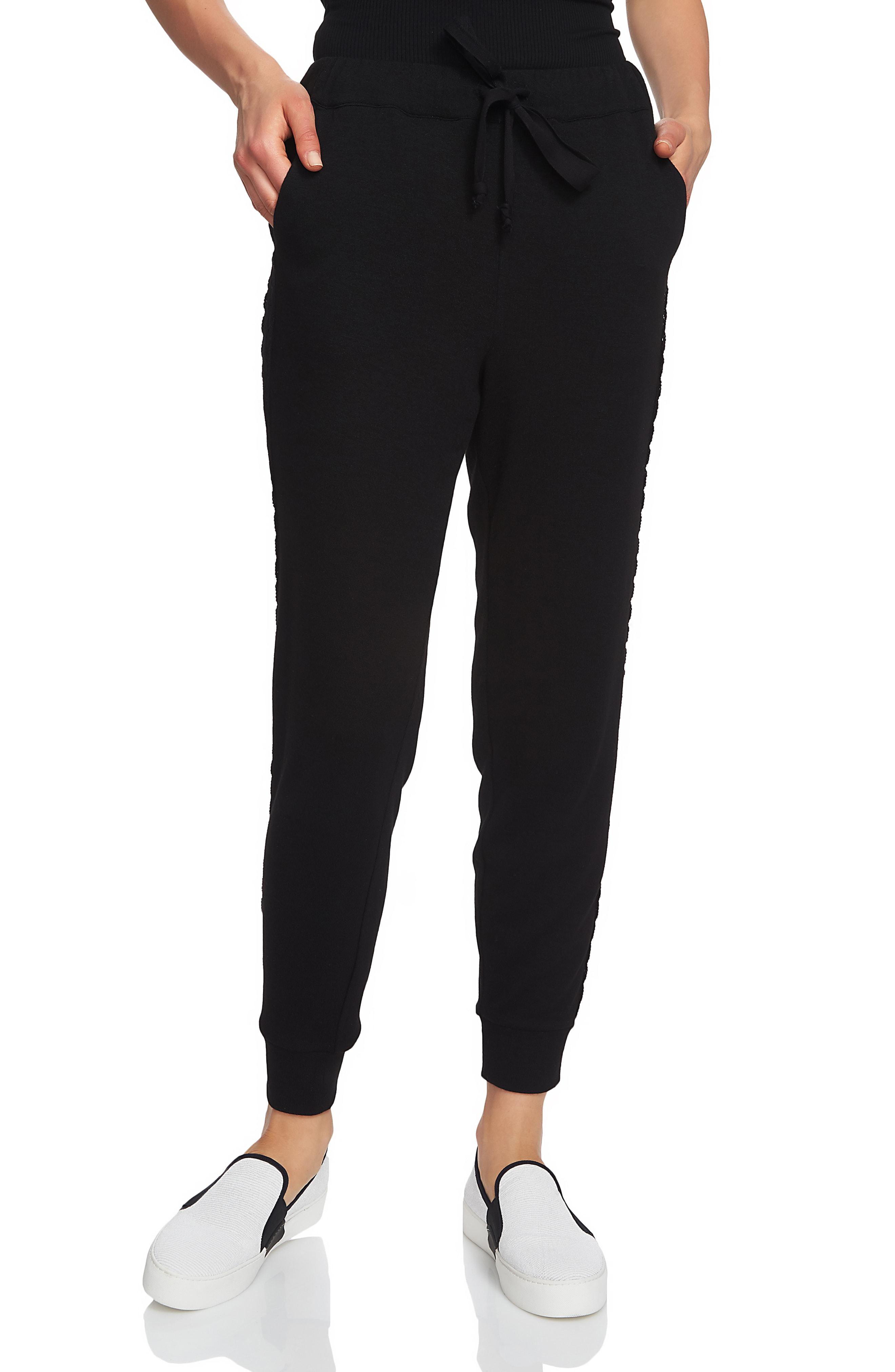 Lyst - 1.State Cozy Knit High Waist Jogger Pants in Black
