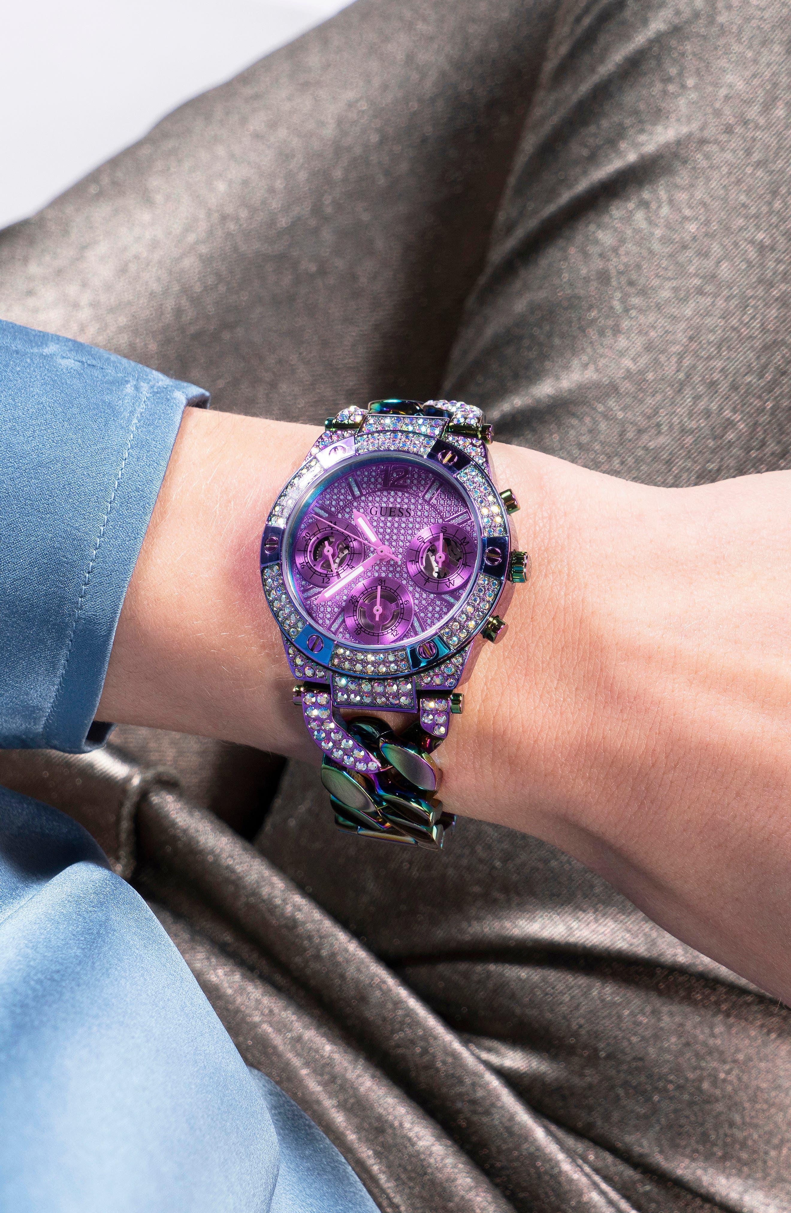Guess iridescent watch sale