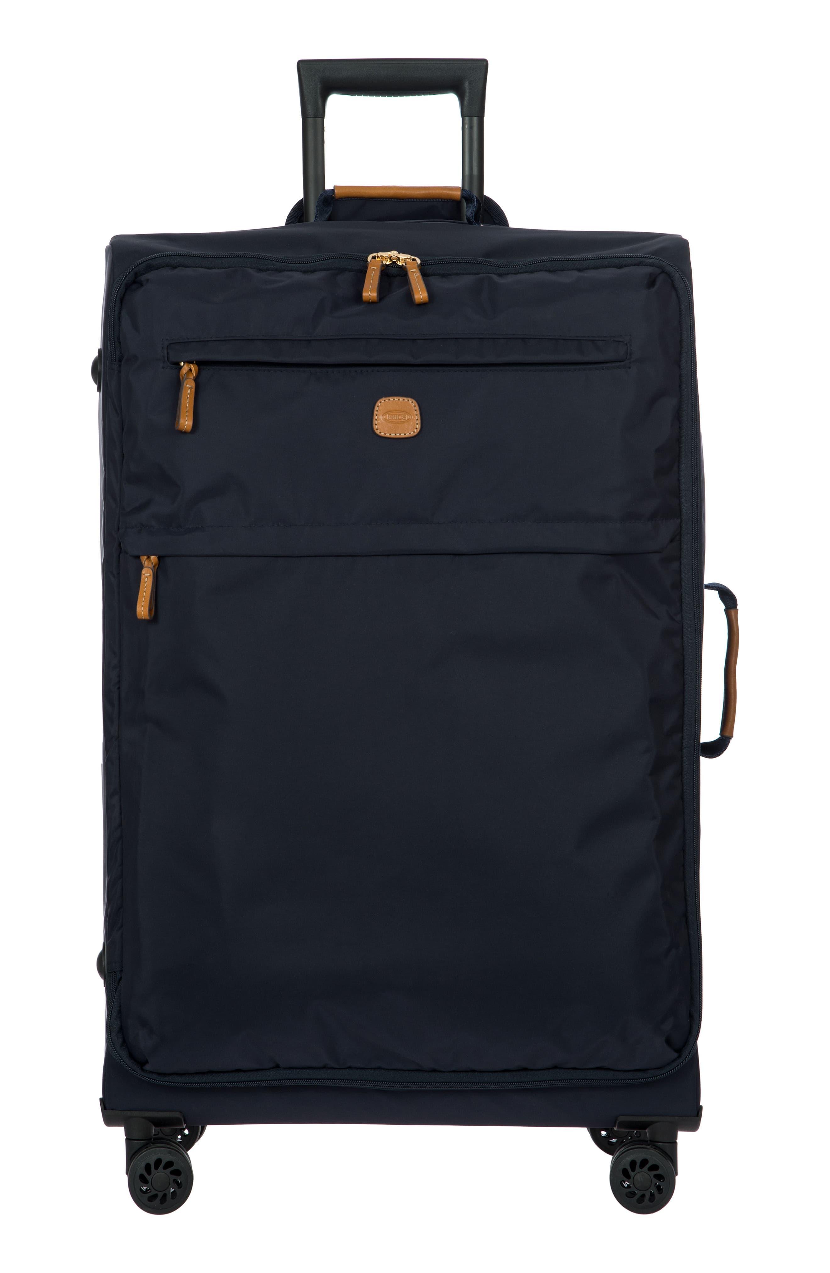 brics leather suitcase