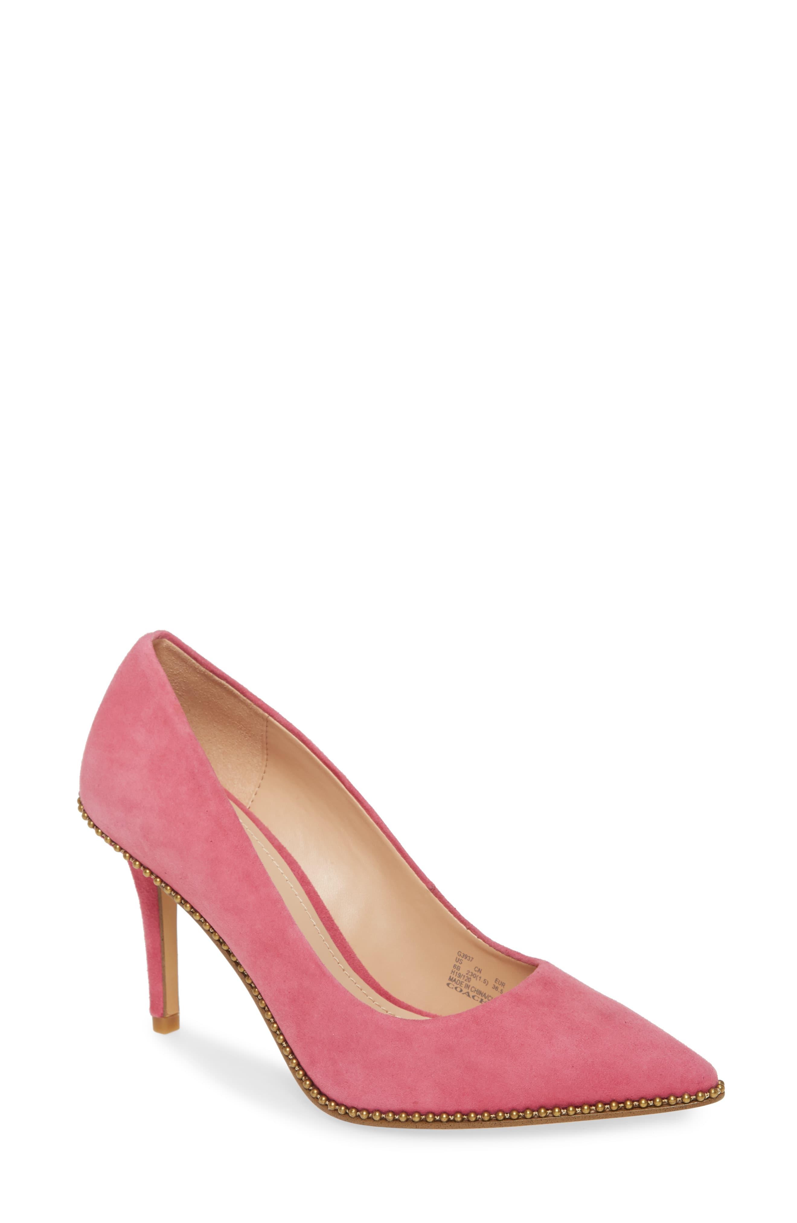 COACH Waverly Pointed Toe Pump in Pink - Lyst