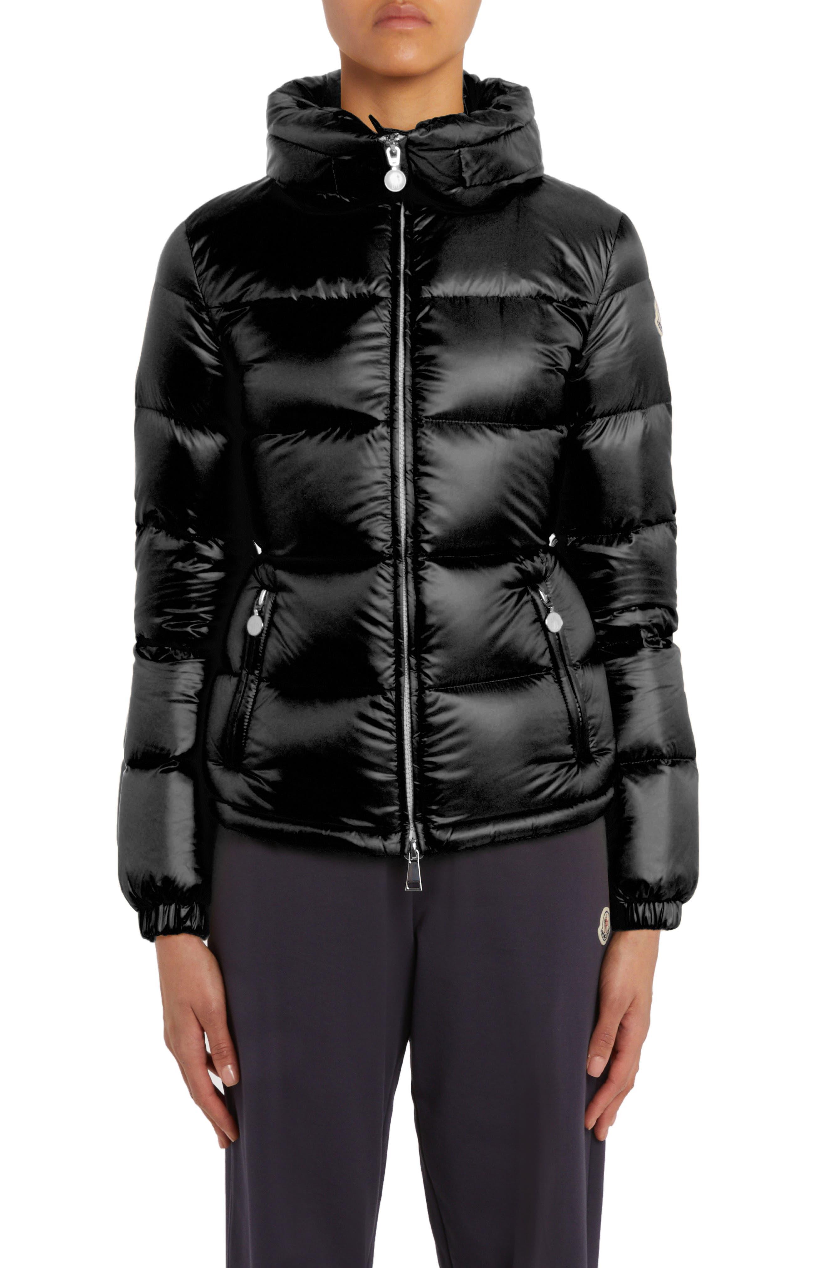 Moncler Douro Quilted Recycled Nylon Down Puffer Jacket in Black | Lyst