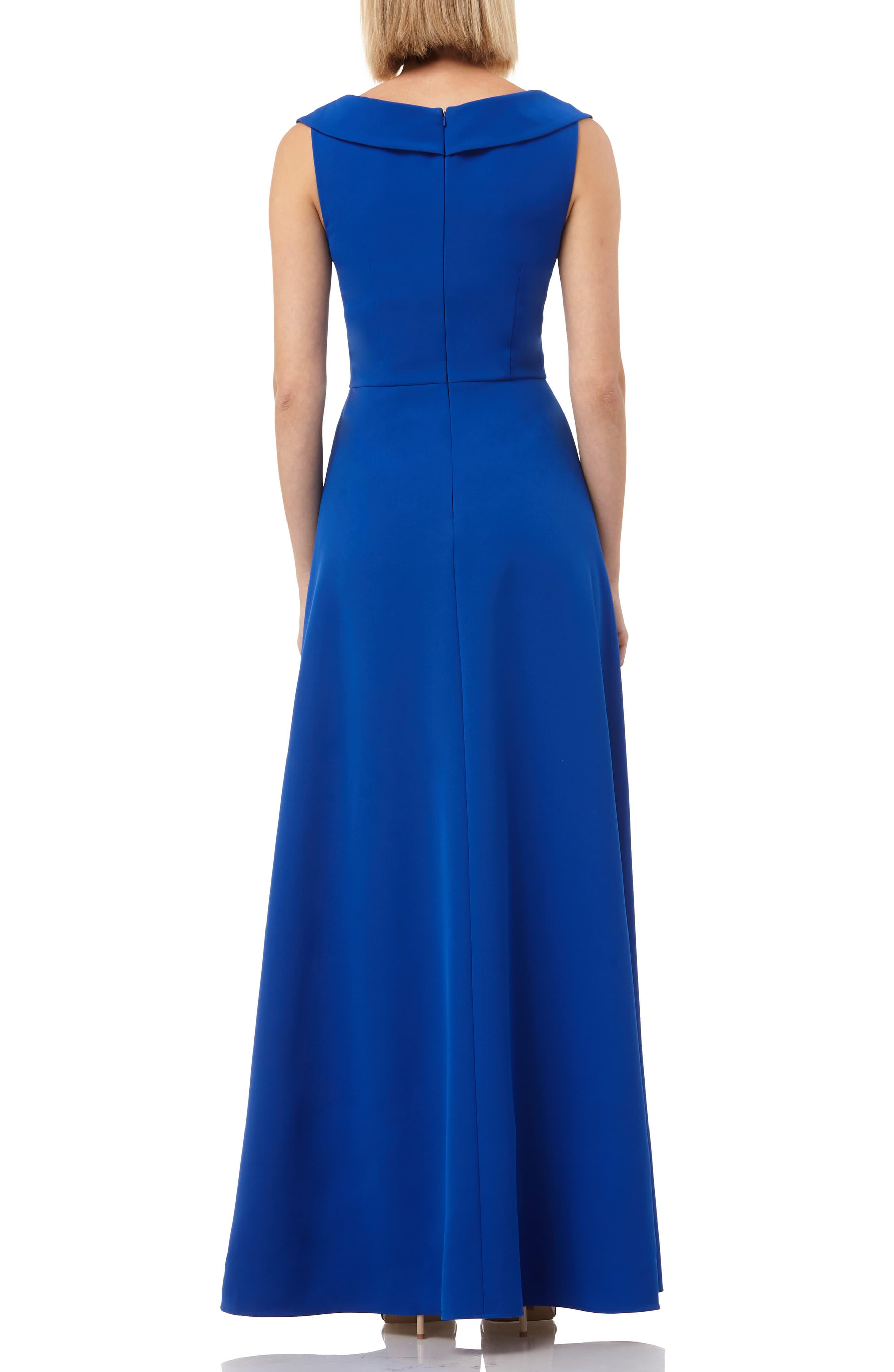 Kay Unger Jumpsuit Gown in Sapphire (Blue) - Lyst