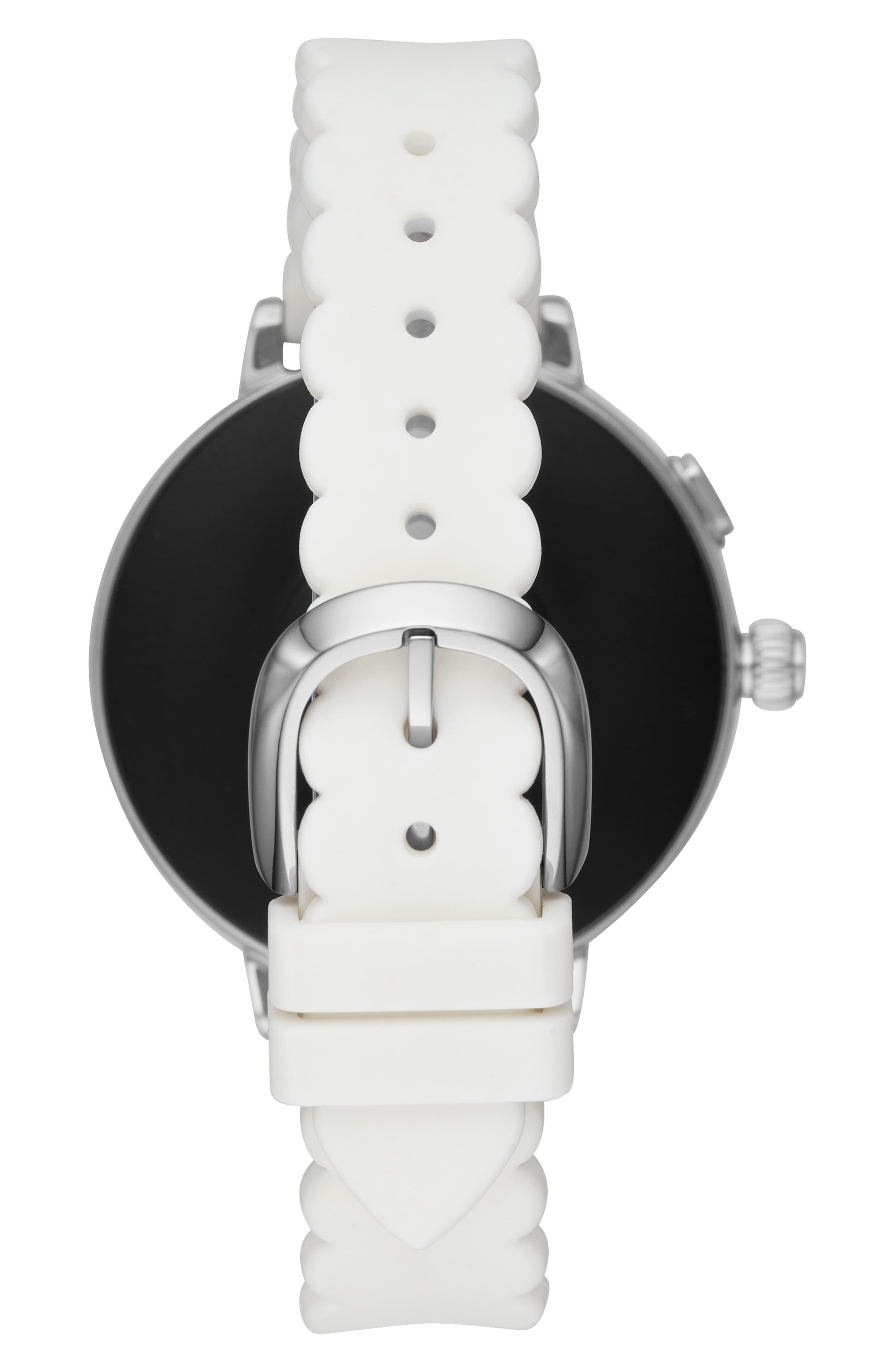 black silicone scallop smartwatch 2