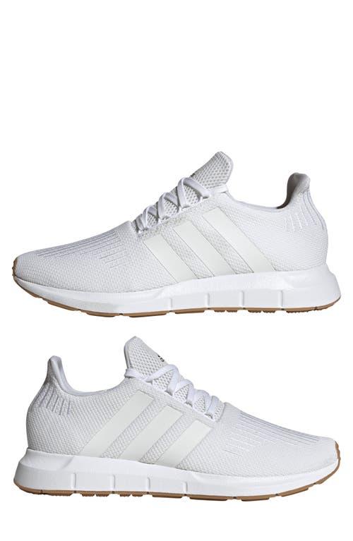 Adidas swift run white shoes clearance