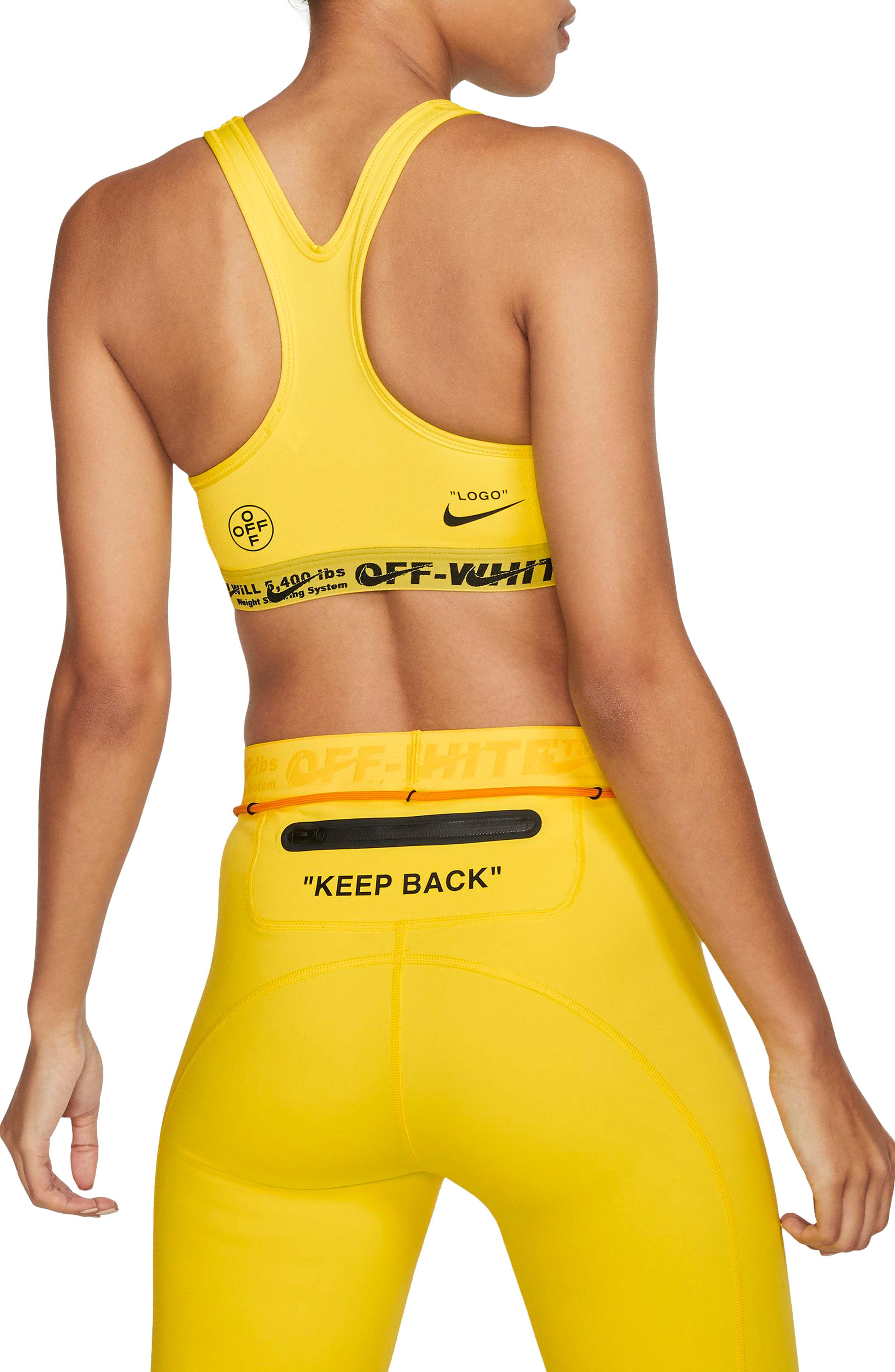 NIKE X OFF-WHITE Off-white Bra in Yellow | Lyst