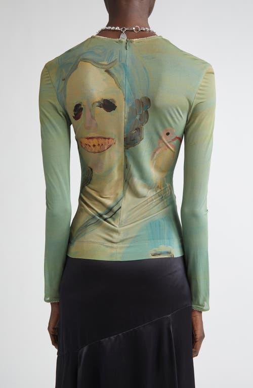 【関税込み】Simone Rocha グリーン Lady With A Bird Tシャツ Lady With a Bird SS T-Shirt in Multi – SVRN