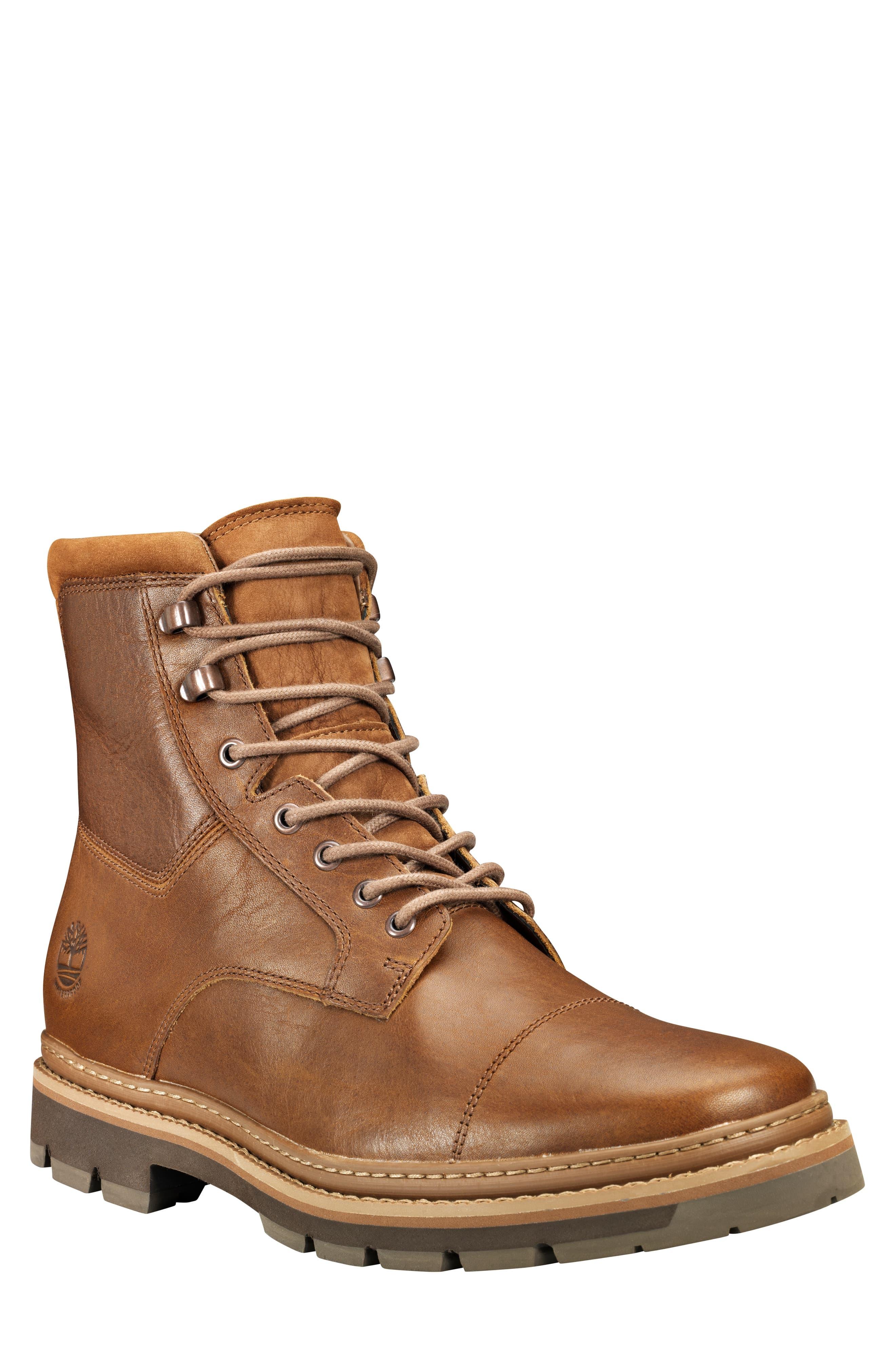 waterproof cap toe boots